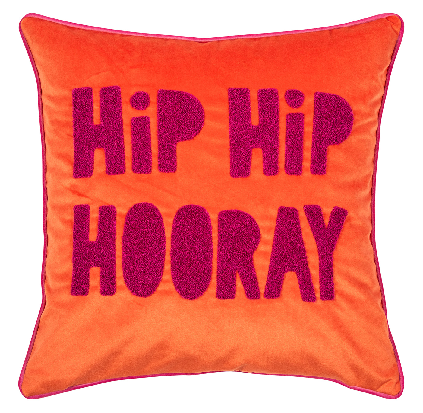 Pad Kissenhülle Letters HIP HIP | purple-orange