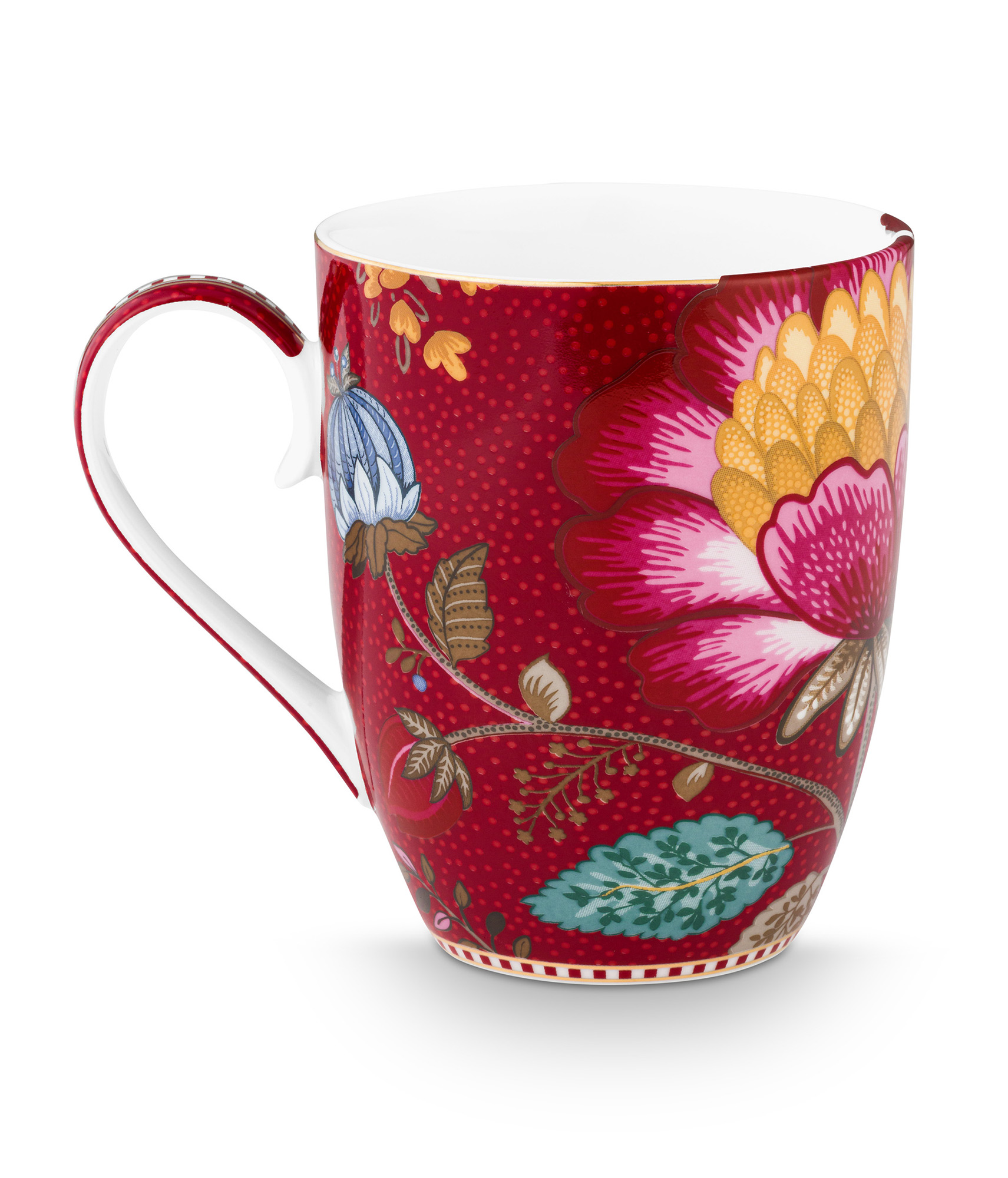 Pip Studio 3er Frühstücksset Blooming Tales | Dark Red