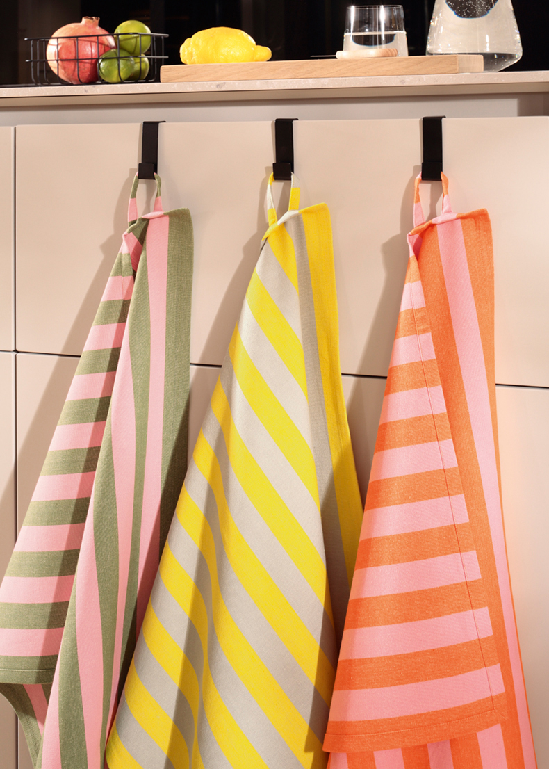 Cawö Geschirrtuch Prints & Stripes 546 | 53 stein/gelb