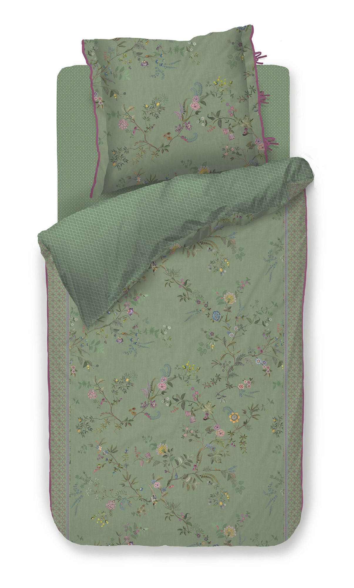 Pip Studio Perkalbettwäsche Bustani | Green