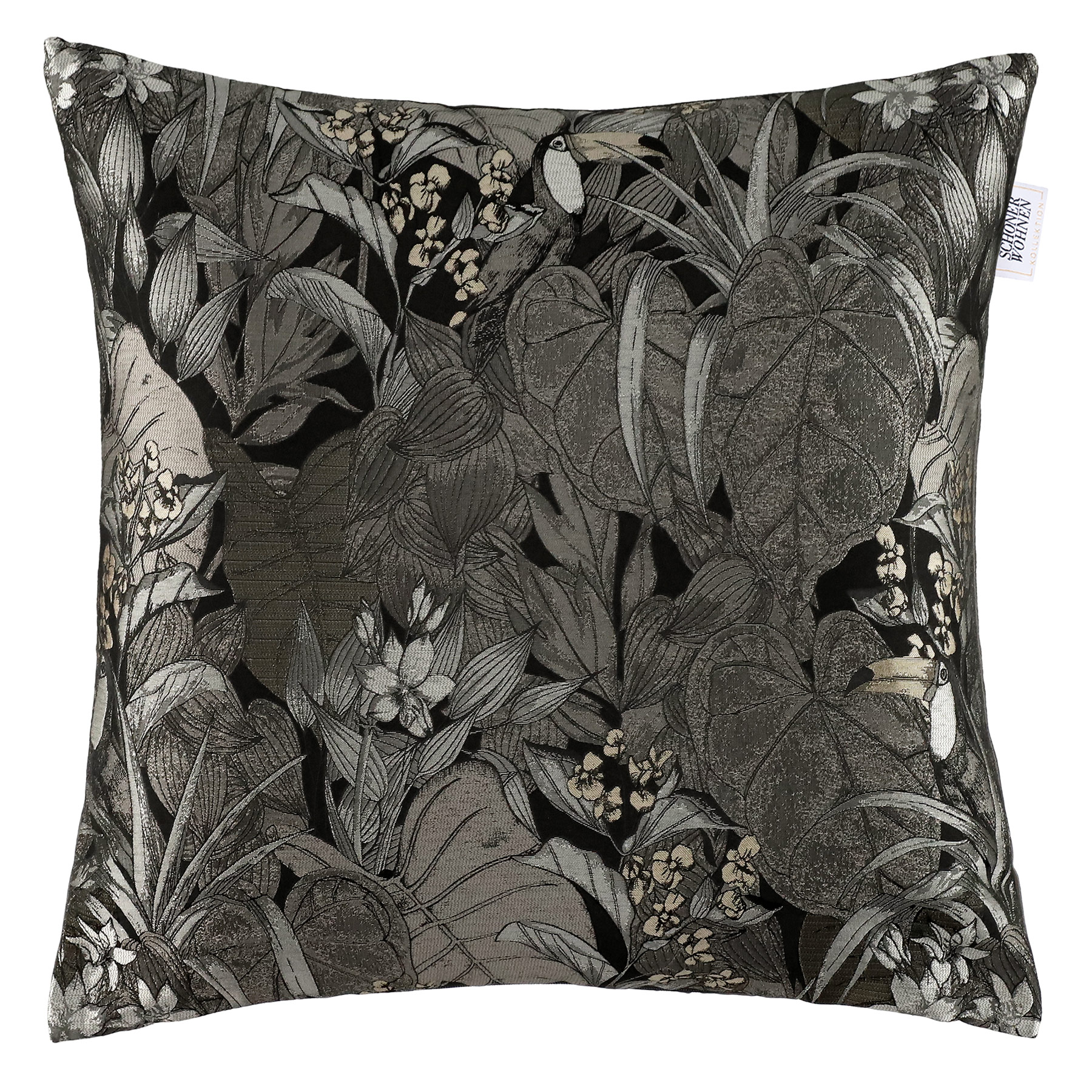 Schöner Wohnen Kollektion Kissenhülle Toucan | 012 anthrazit