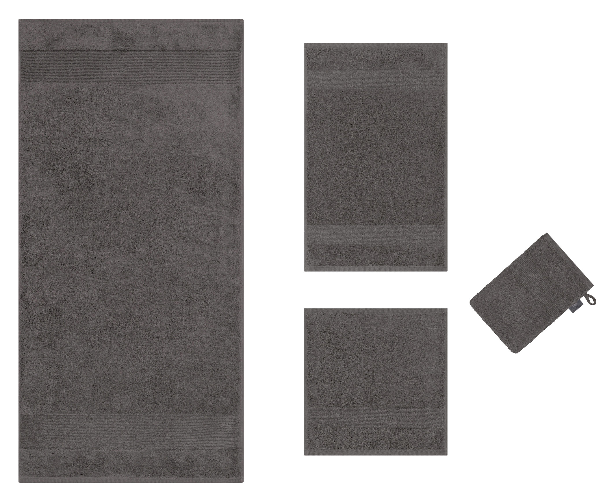 Cawö Handtuch The Luxury 5000 | 740 basalt
