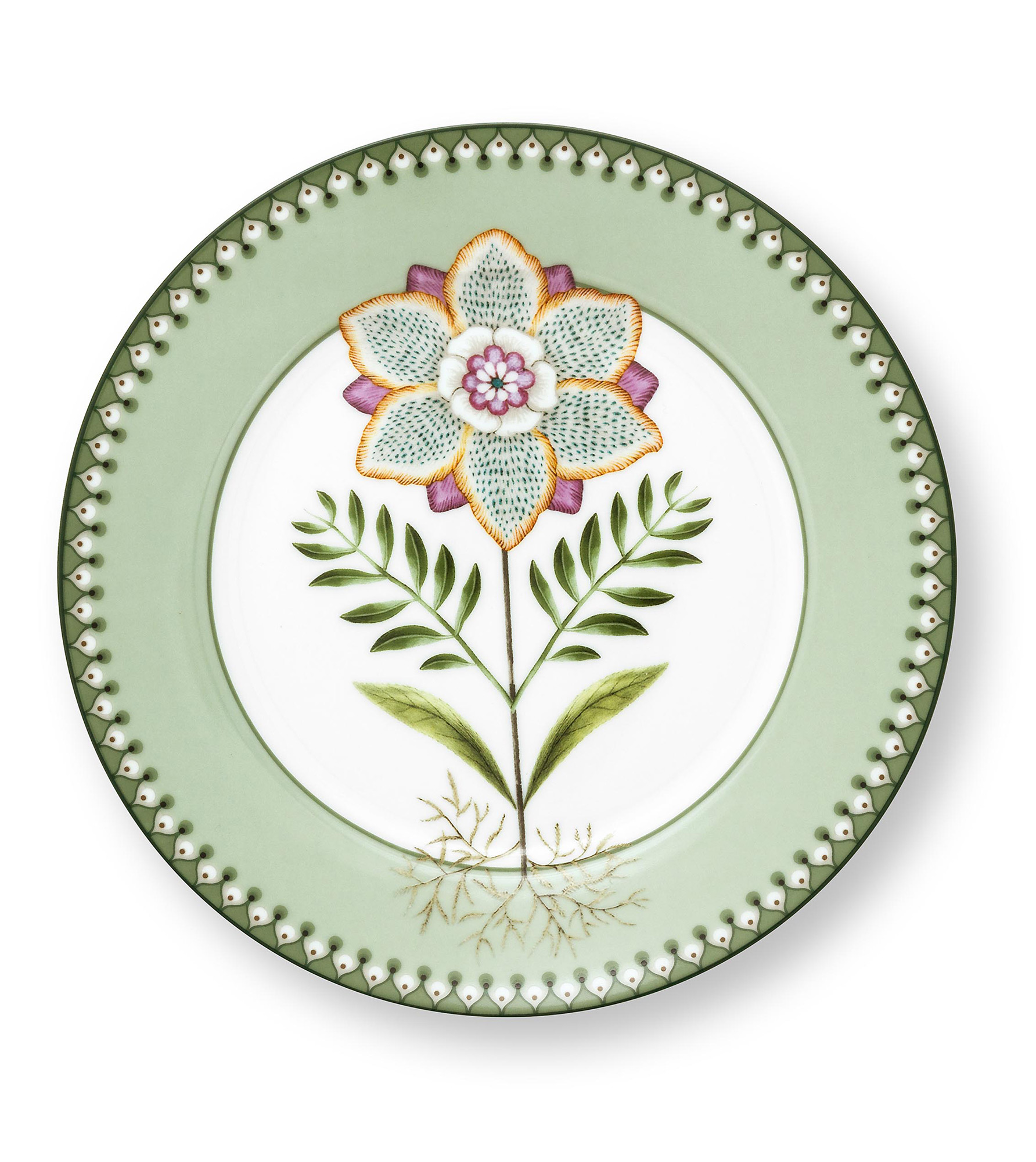 Pip Studio Frühstücksteller Lily&Lotus | hellgrün