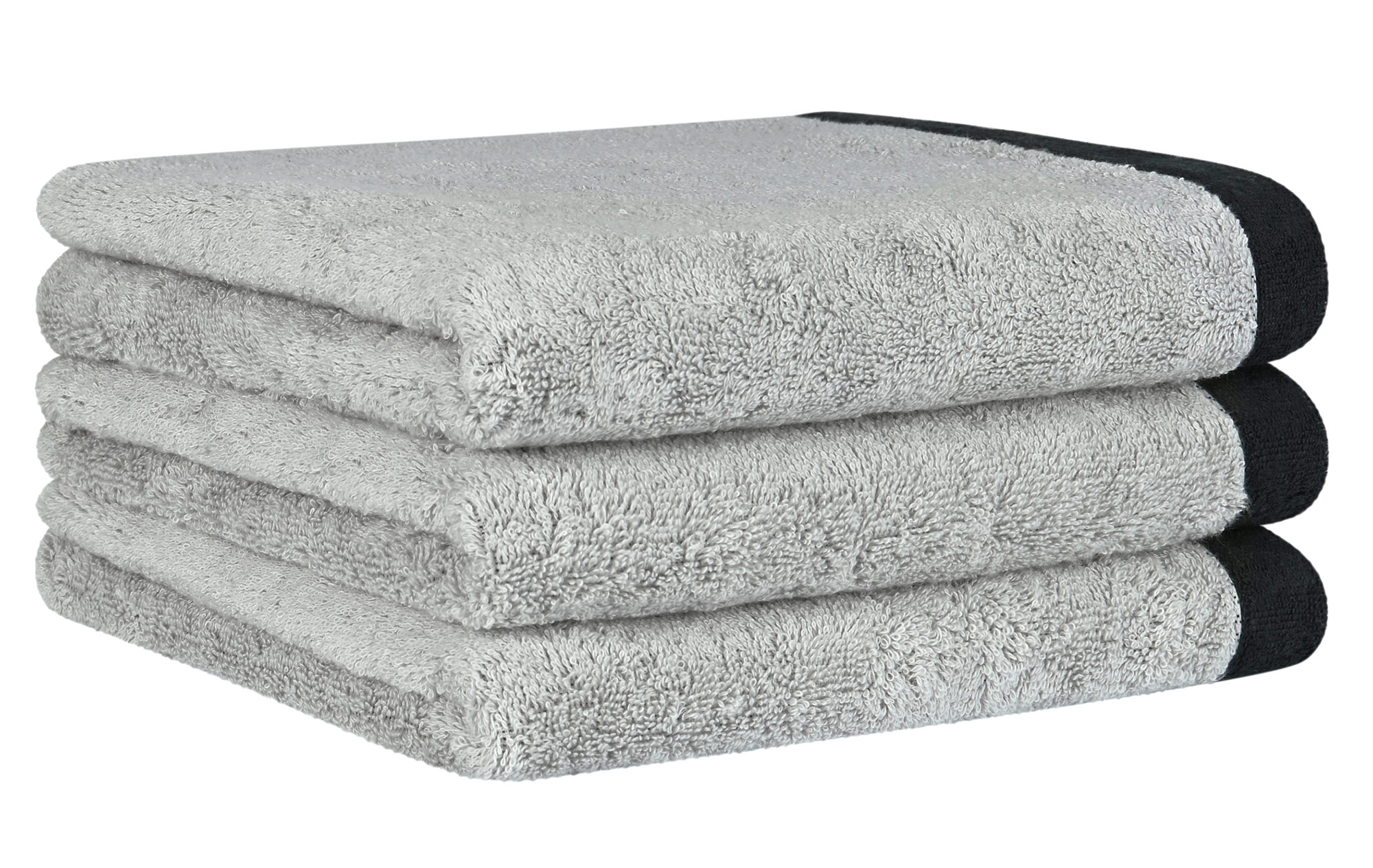 Cawö Duschtuch Lifestyle Splash 7071 | 79 platin/schwarz