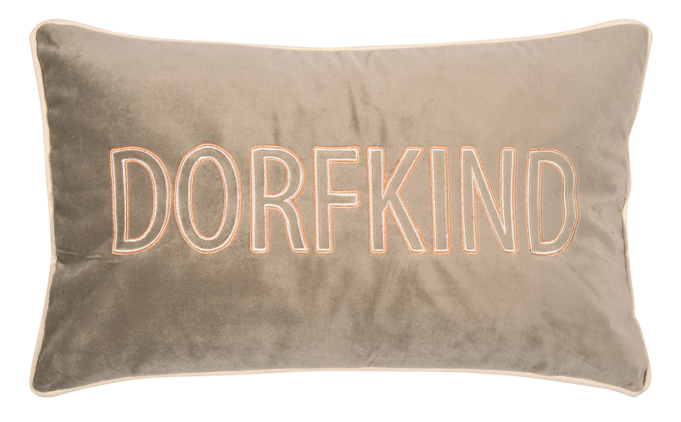 Pad Kissenhülle Letters DORFKIND | orange-taupe