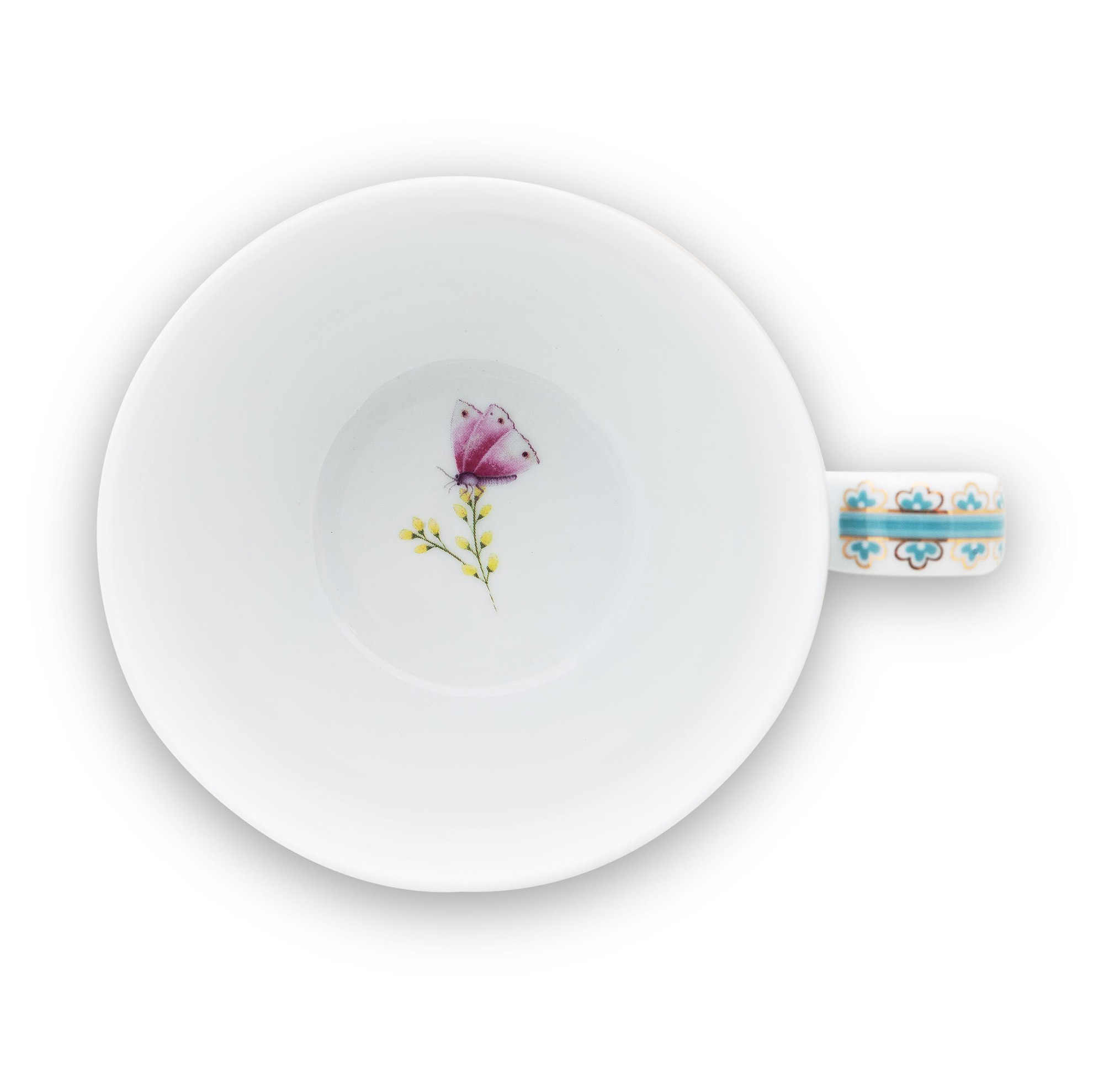 Pip Studio Tasse & Untertasse Blushing Birds |  weiss