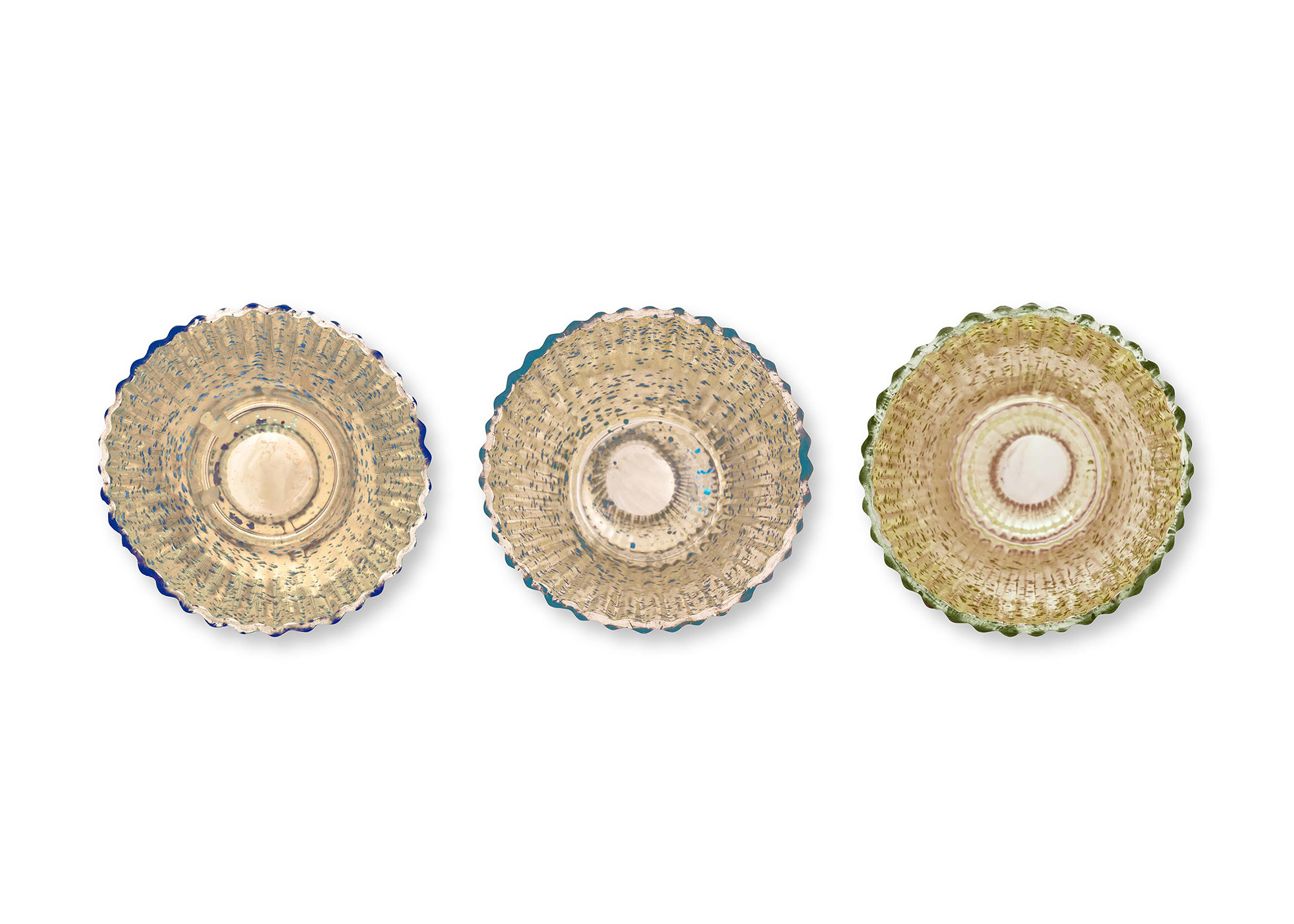 Pip Studio 3er Set Teelichthalter gross Love Birds | blau