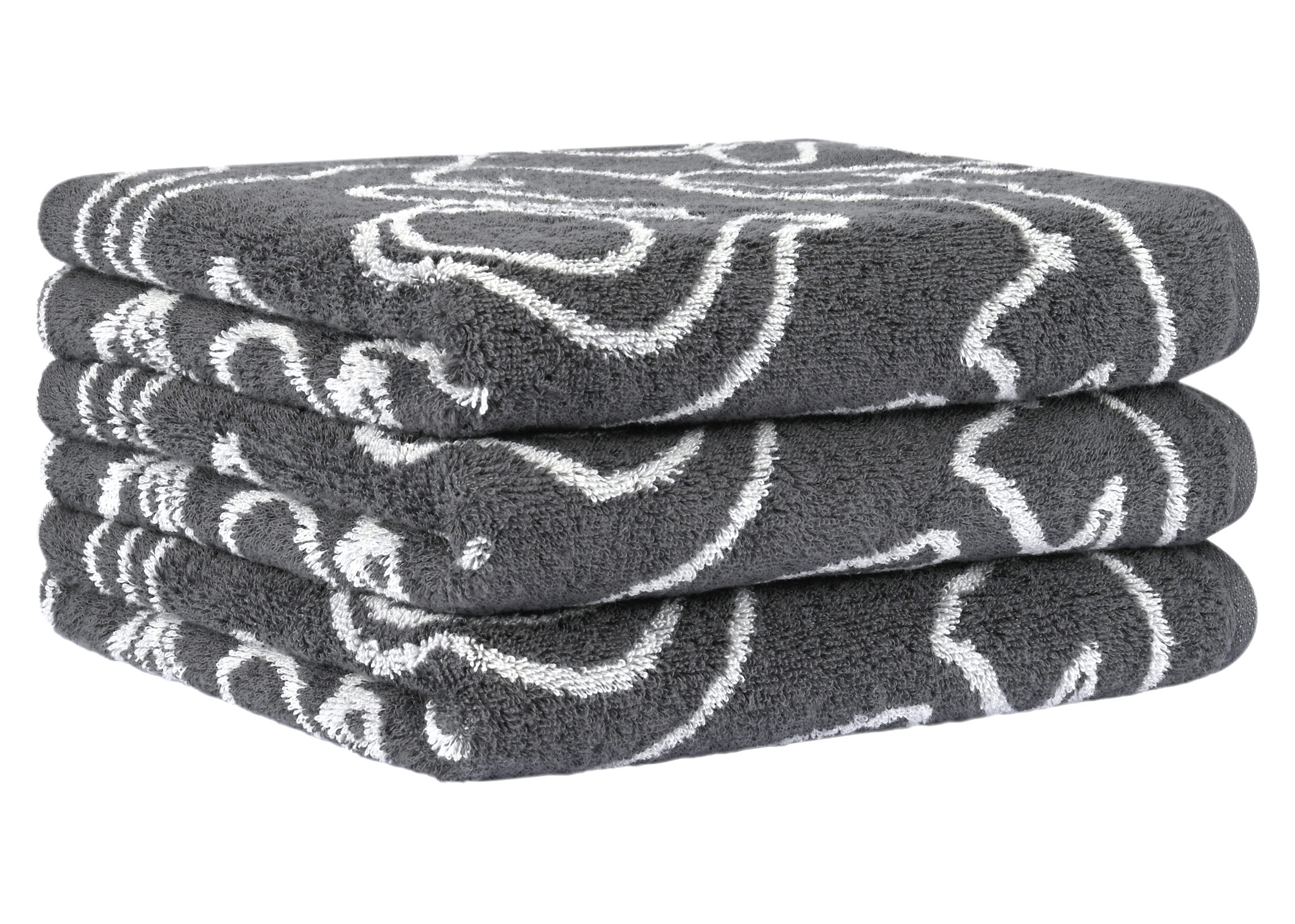 Cawö Handtuch Cute Cats | 77 basalt/platin