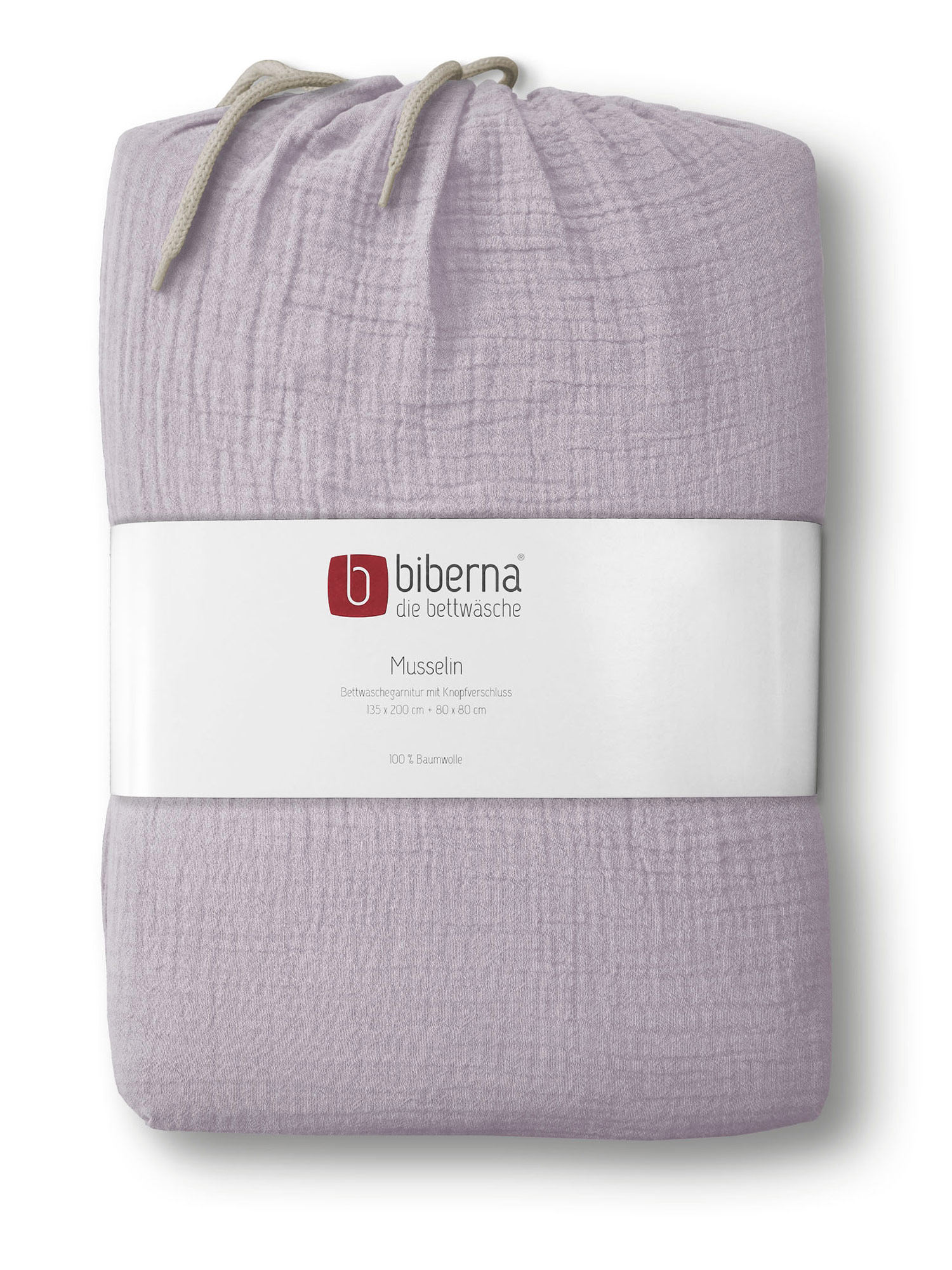 Biberna Musselin-Bettwäsche 0480500 | 324 Flieder