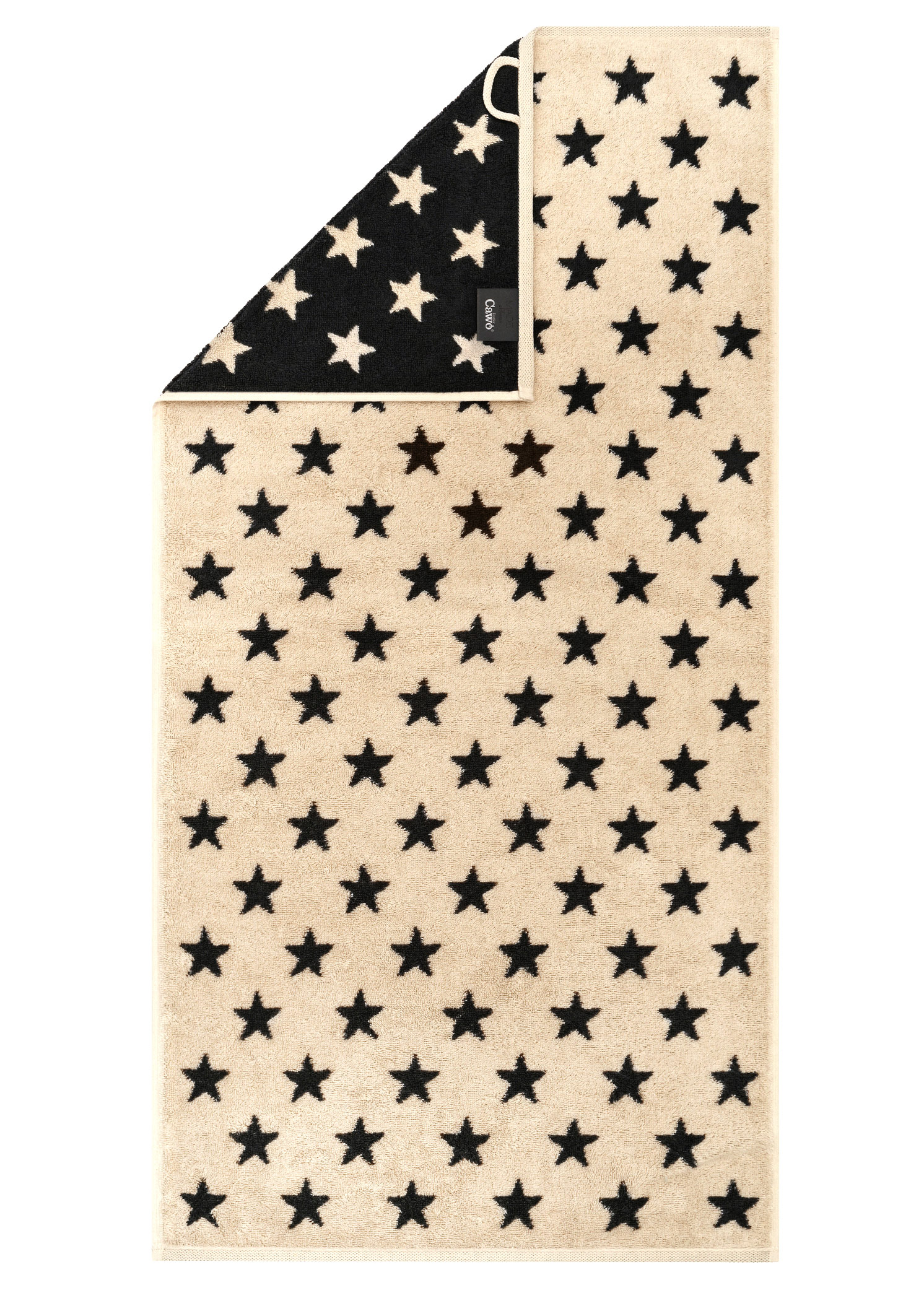 Cawö Handtuch New Stars | 37 beige/basalt