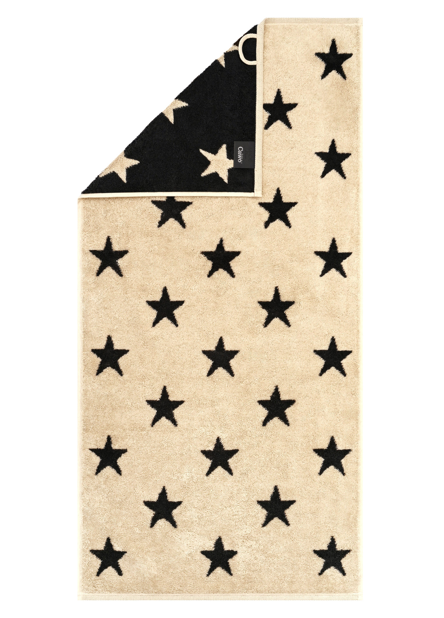 Cawö Handtuch New Stars | 37 beige/basalt