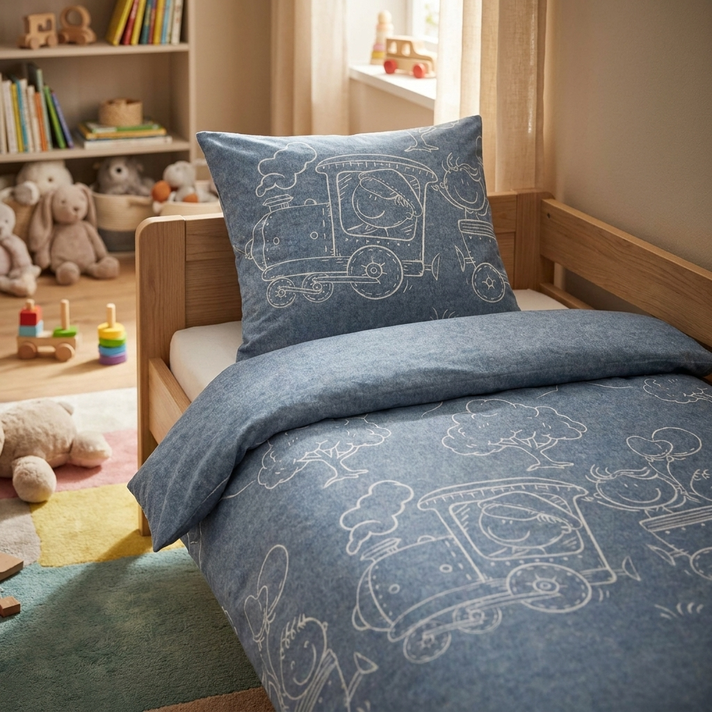 Biberna Kinderbettwäsche Flanell 0840521 | 256 Blau