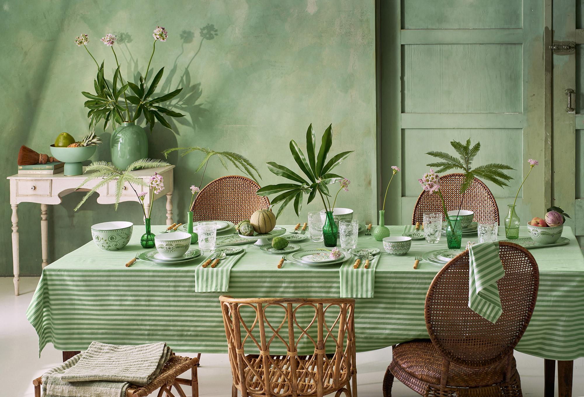 Pip Studio 3er Frühstückset Lily&Lotus | hellgrün