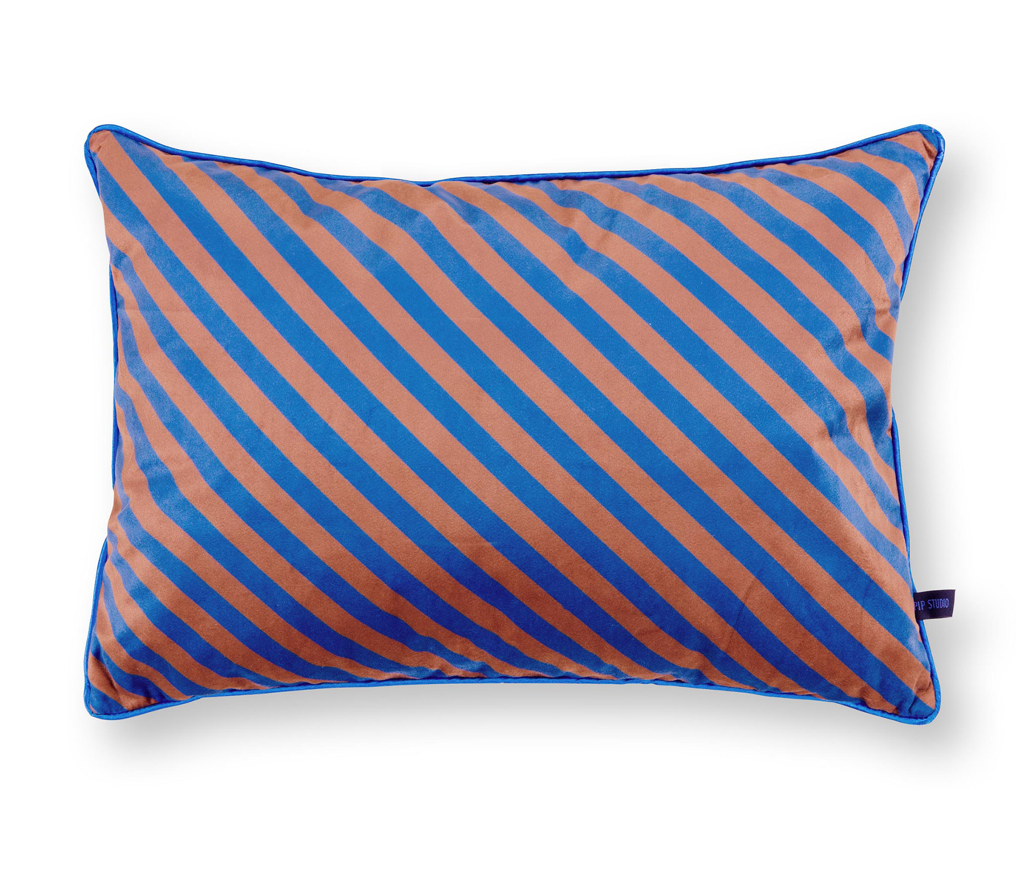 Pip Studio Kissen Block Stripe | blau