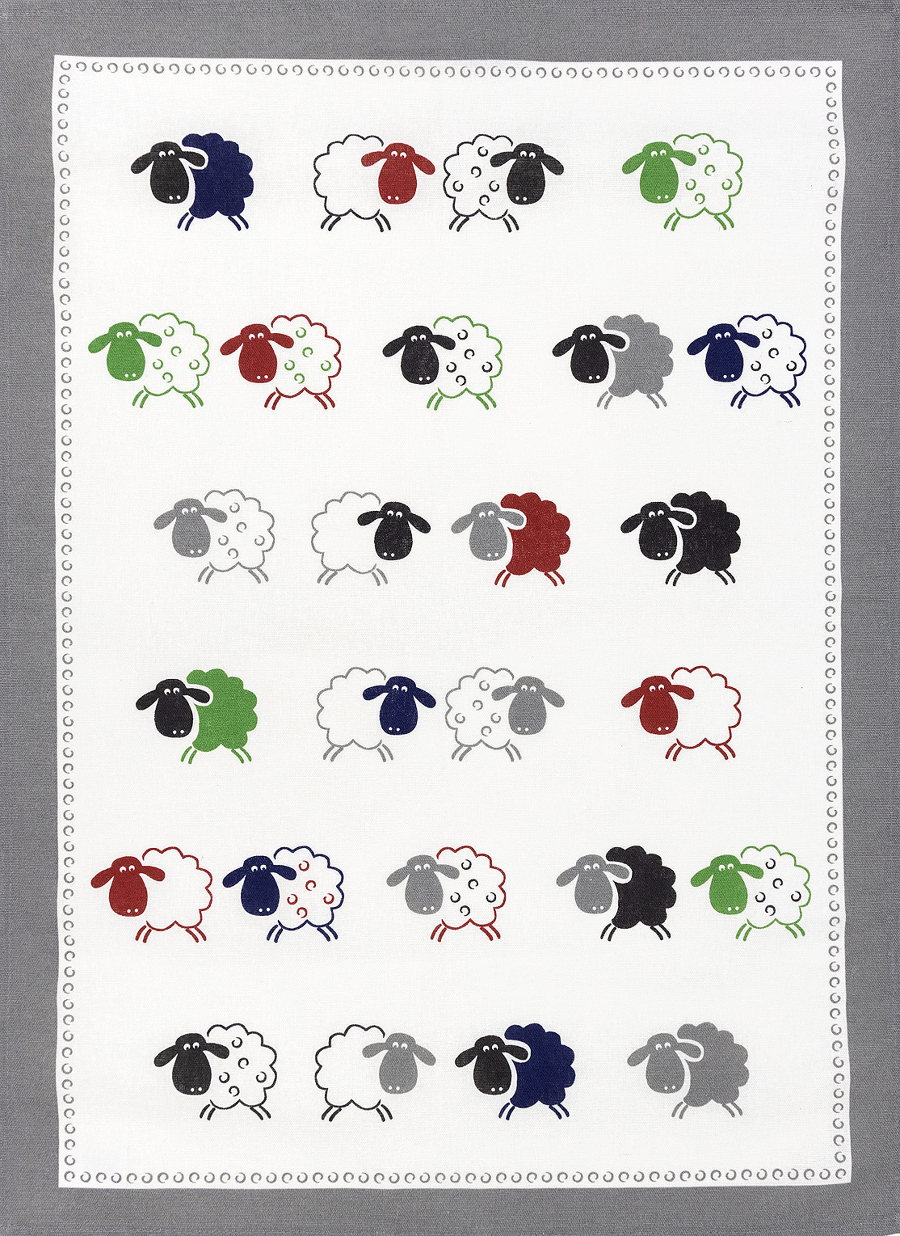 Kracht HL Küchentuch Druck SCHÄFCHEN