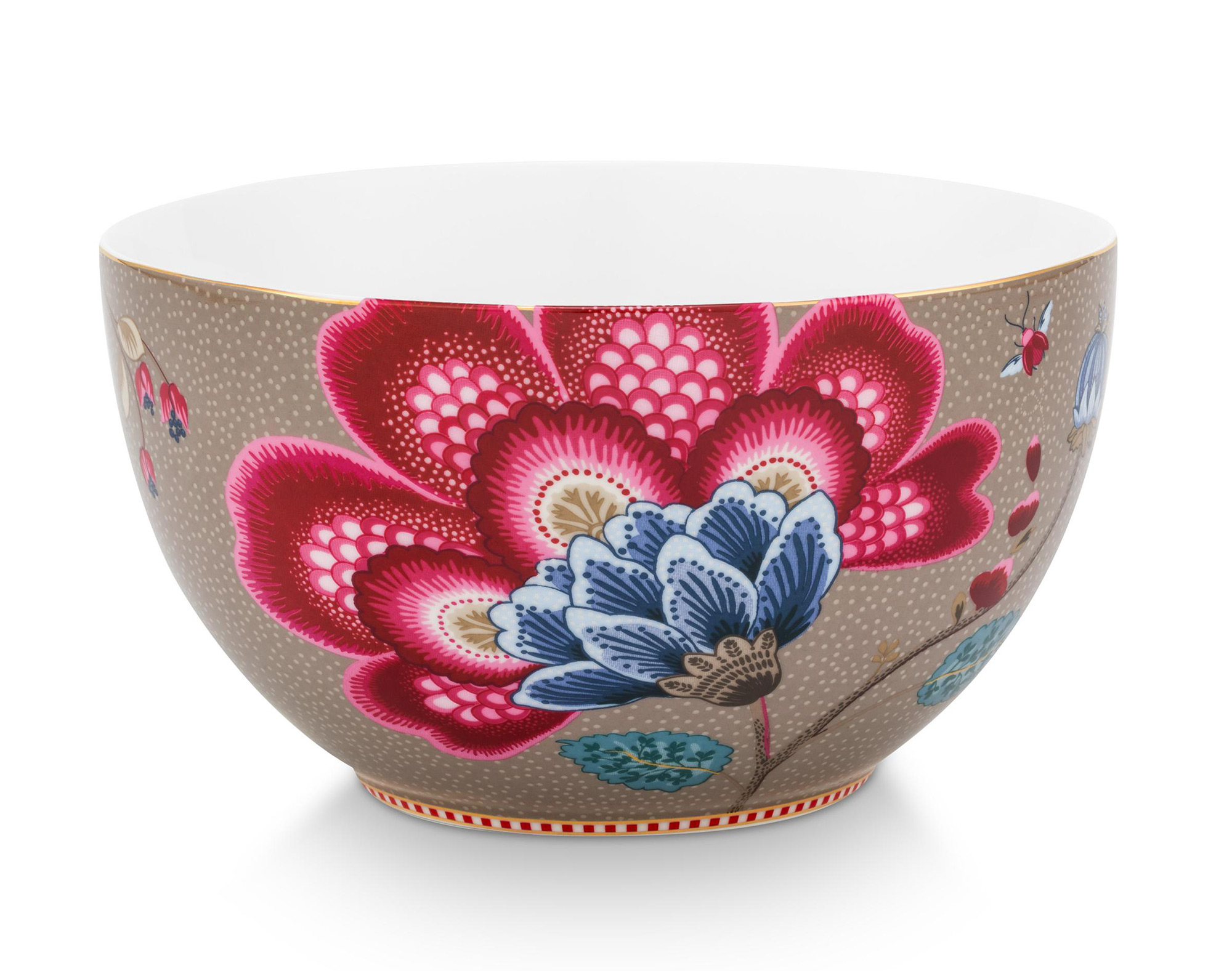 Pip Studio Schüssel Blooming Tales | Fantasy Khaki