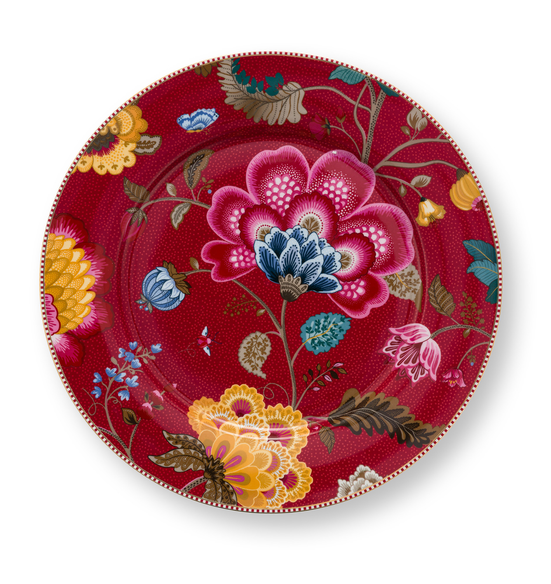 Pip Studio Platzteller Blooming Tales | Dark Red