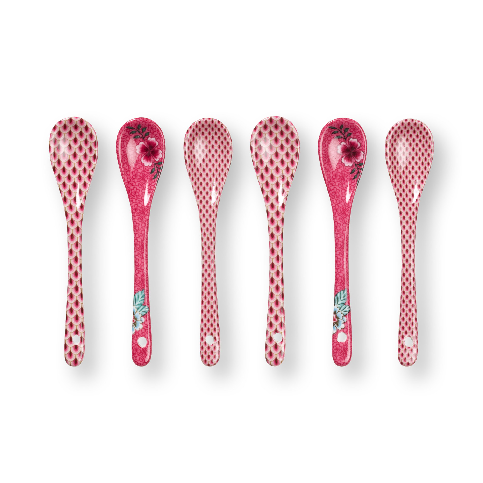 Pip Studio Geschenkset Teelöffel Flower Festival | Dunkelpin