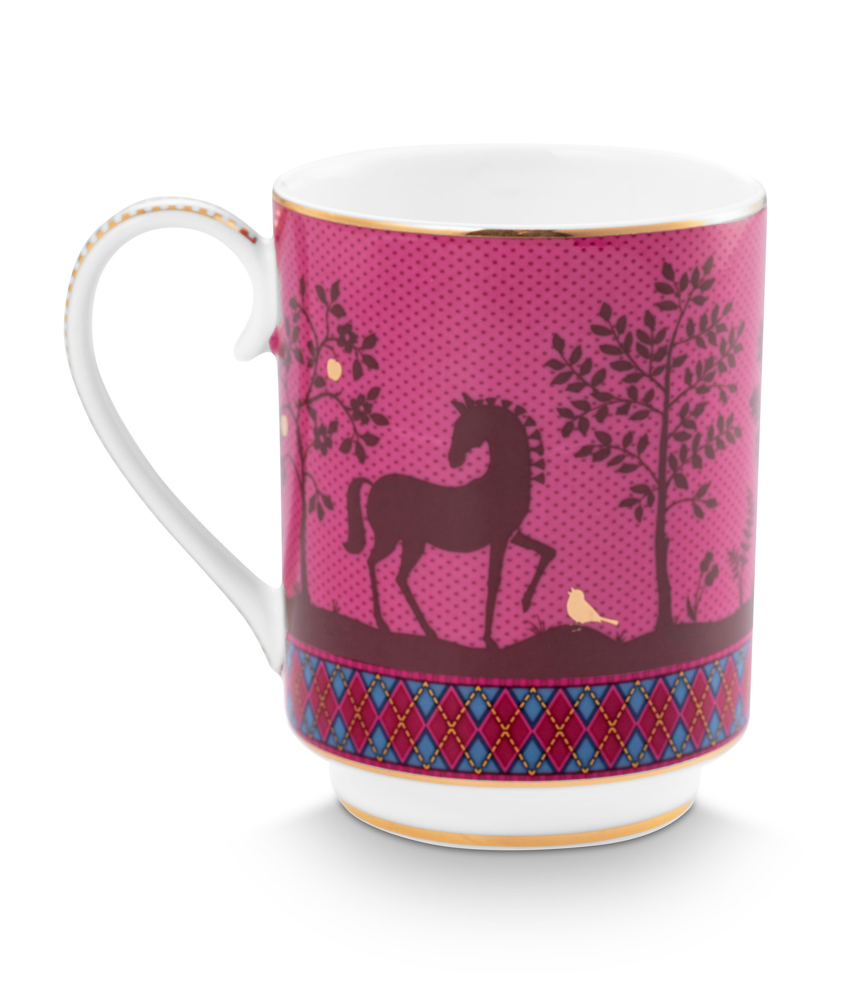 Pip Studio 2er Set Becher gross Deerest Darling | Pink