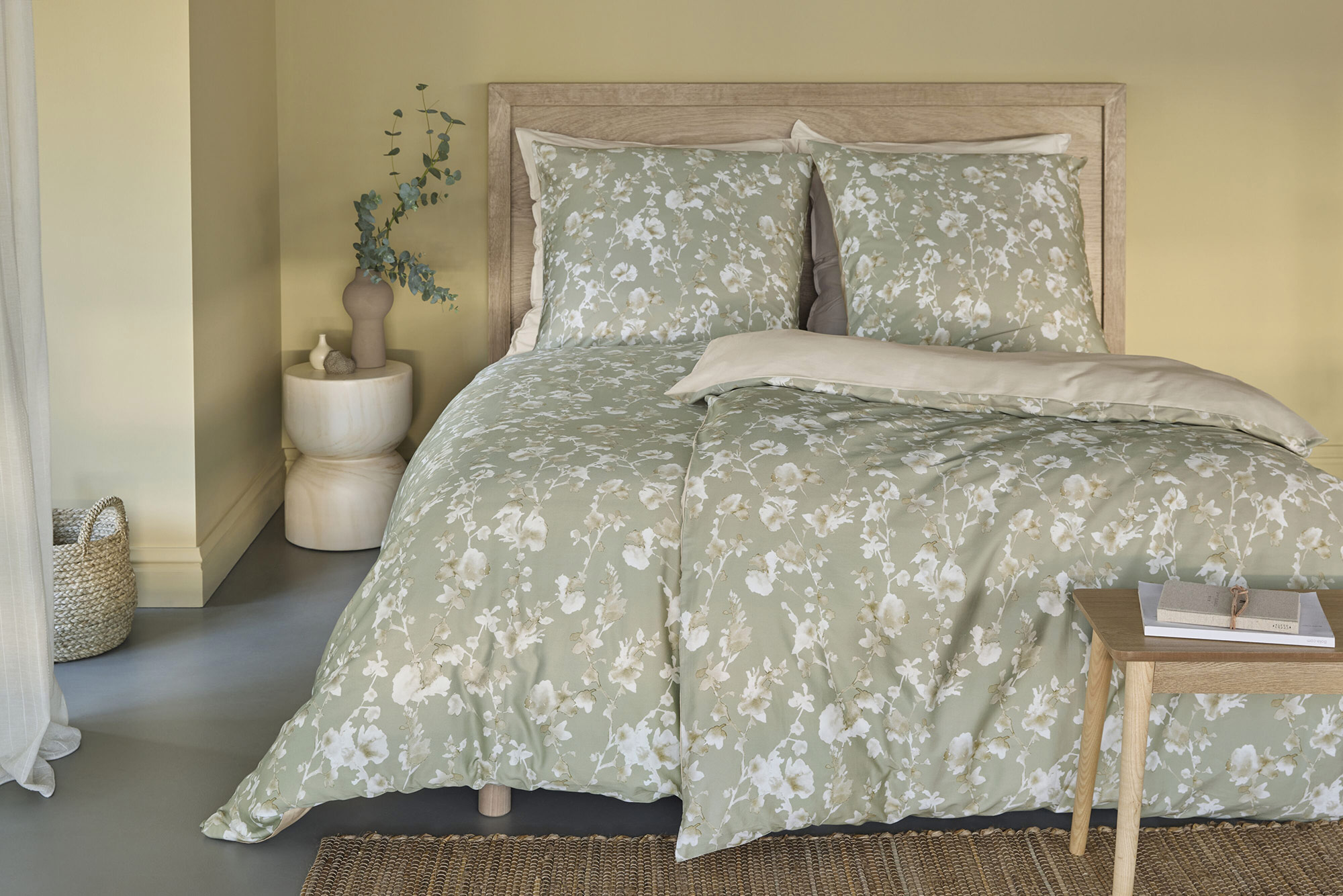 Beddinghouse  Baumwoll-Bettwäsche Clara | grün