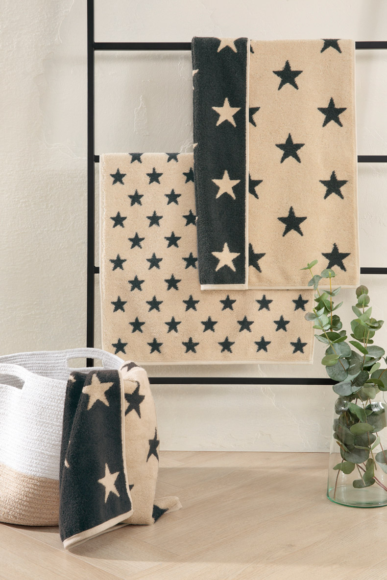 Cawö Handtuch New Stars 6260 | 37 beige/basalt