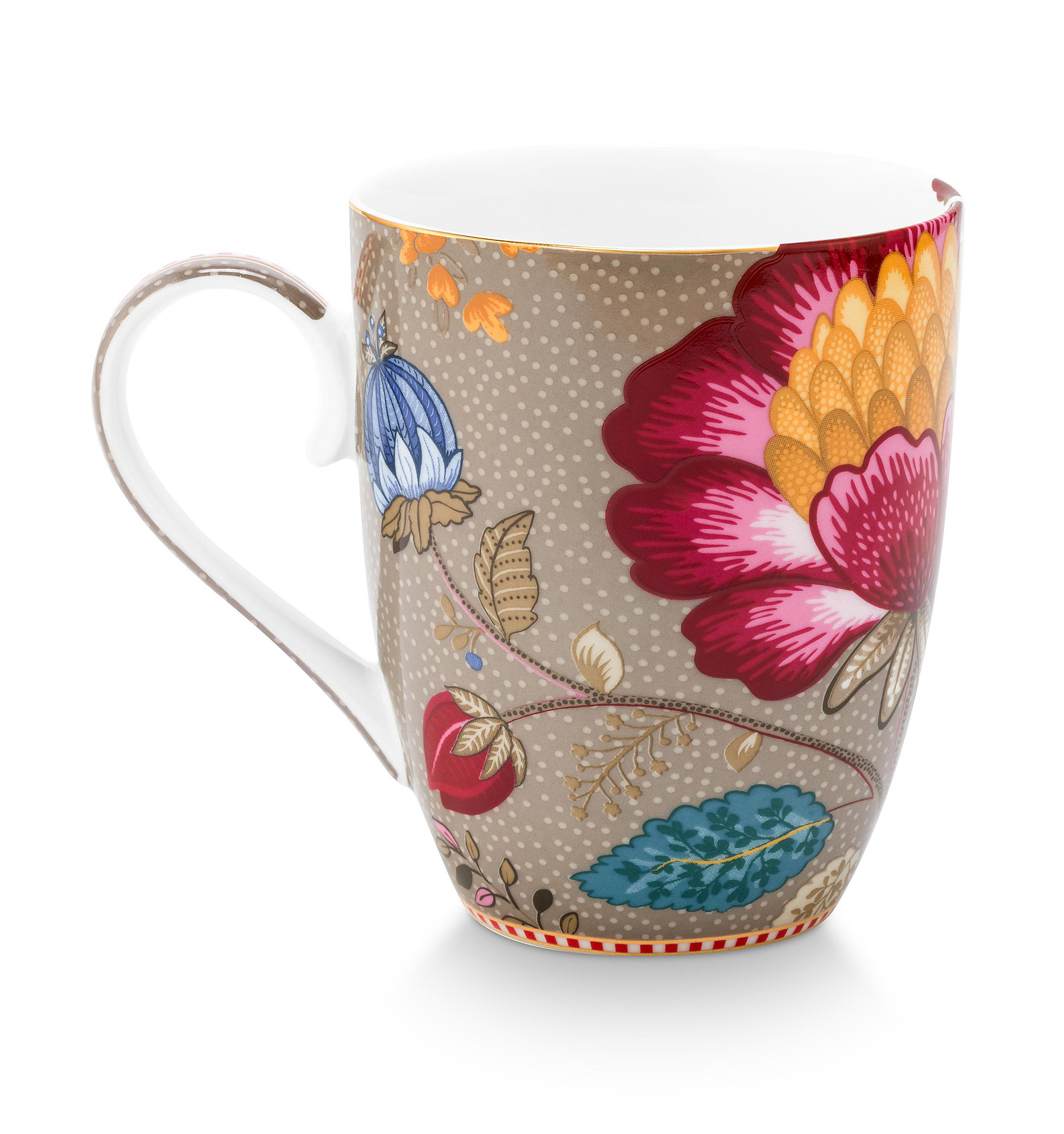 Pip Studio Tasse gross Blooming Tales | Khaki