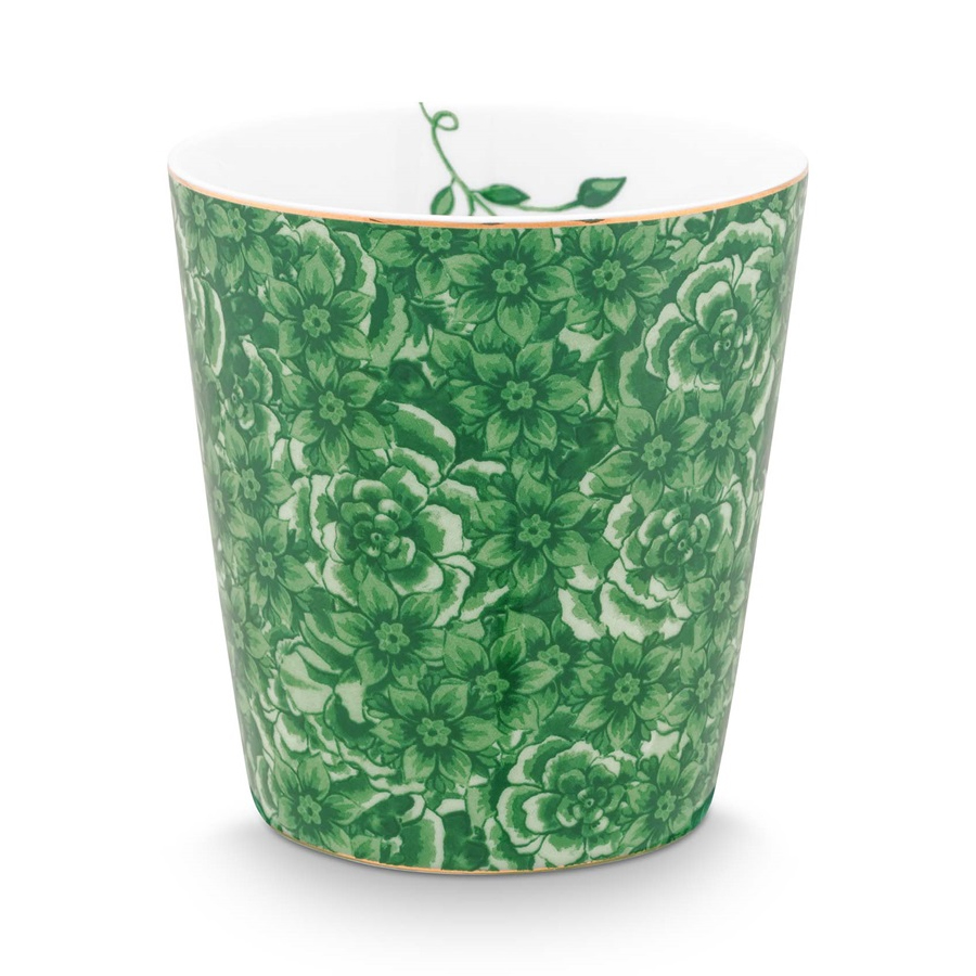 Pip Studio Set Becher & Teebeutelablage Royal | Grün