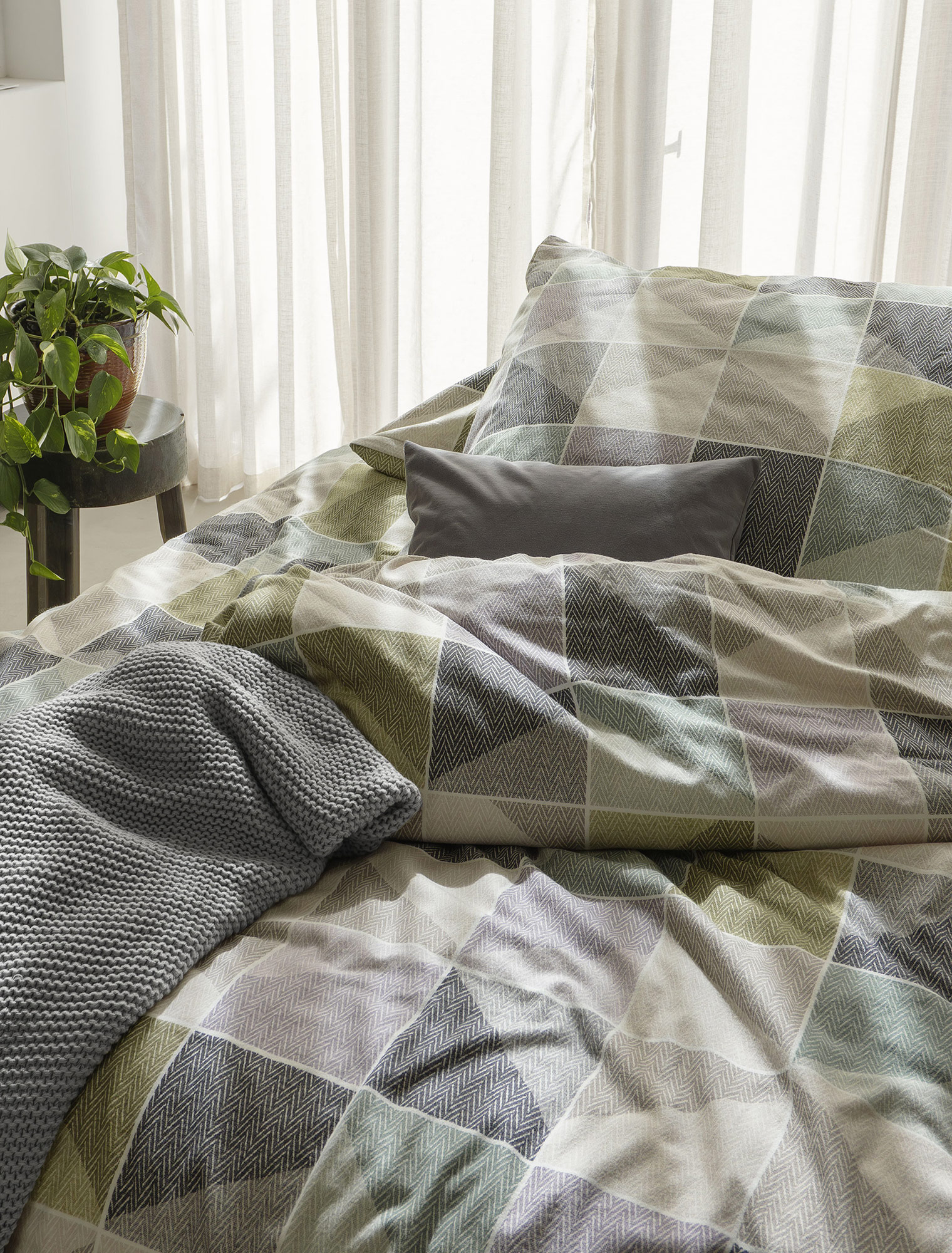 Irisette Feinbiberbettwäsche Koala 8646 | 30 grün