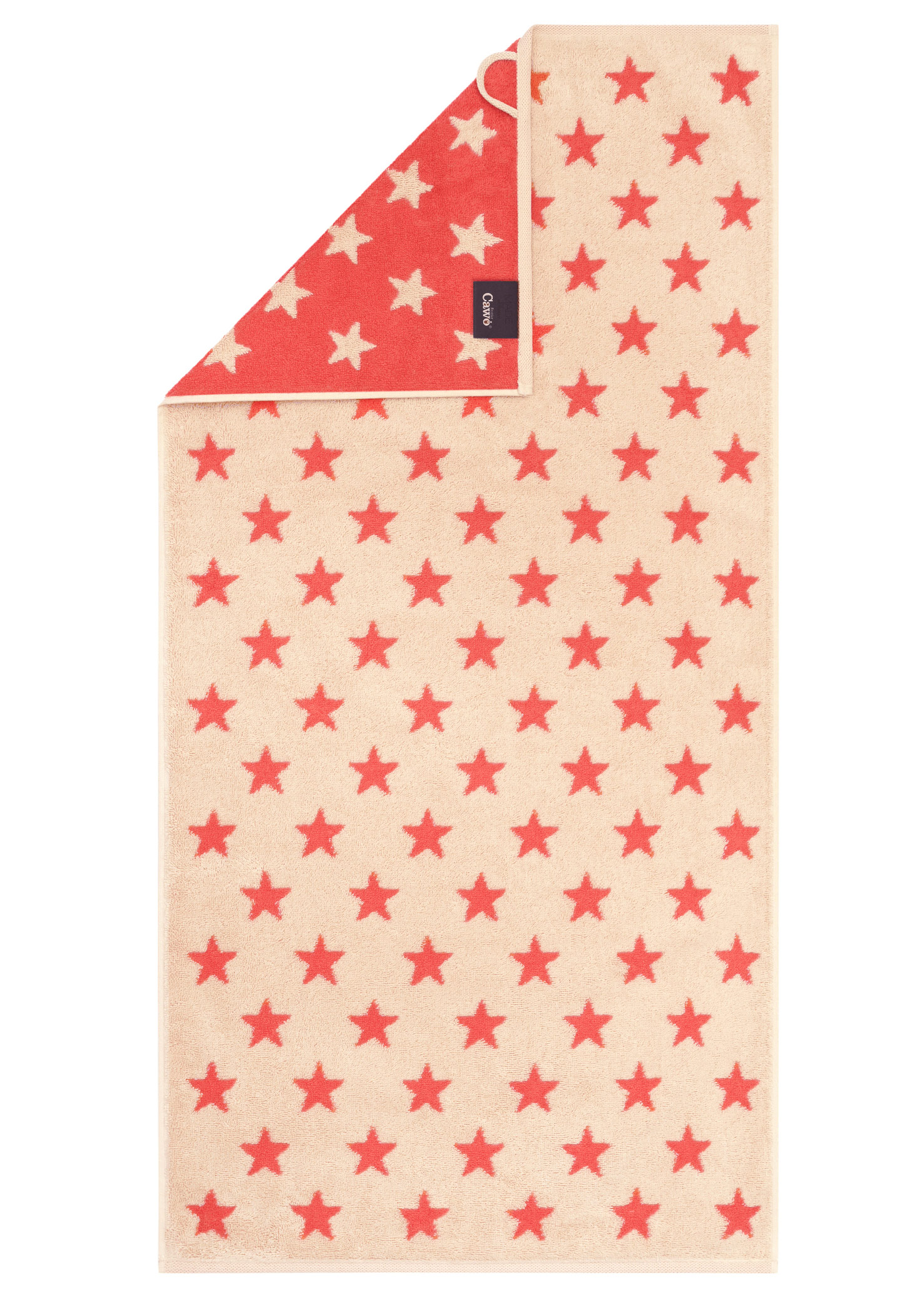 Cawö Handtuch New Stars | 32 beige/pink