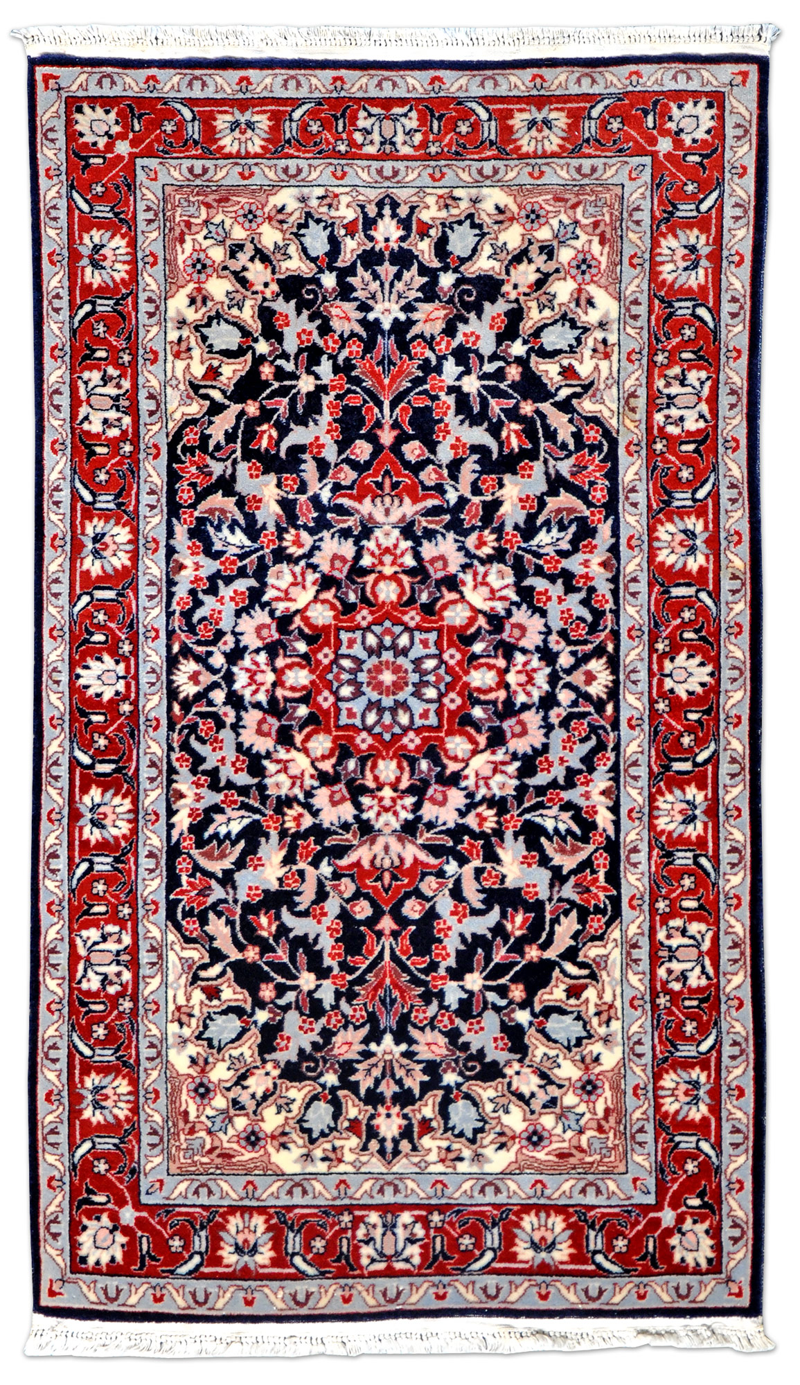 Isfahan Knüpfteppich China neu | Schurwolle 70 x 122 cm