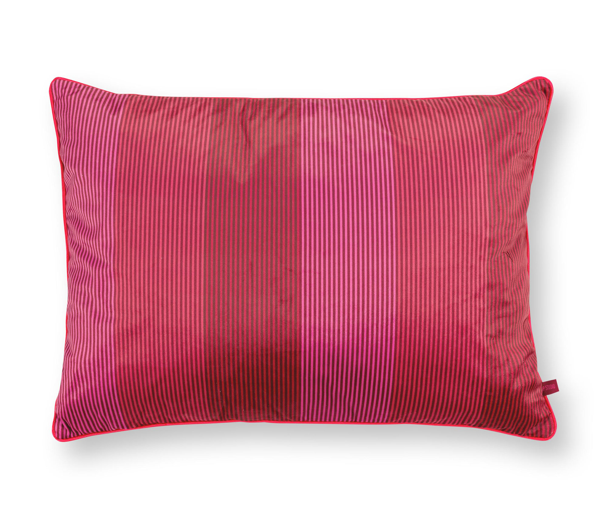 Pip Studio Kissen Multi Stripe | rot