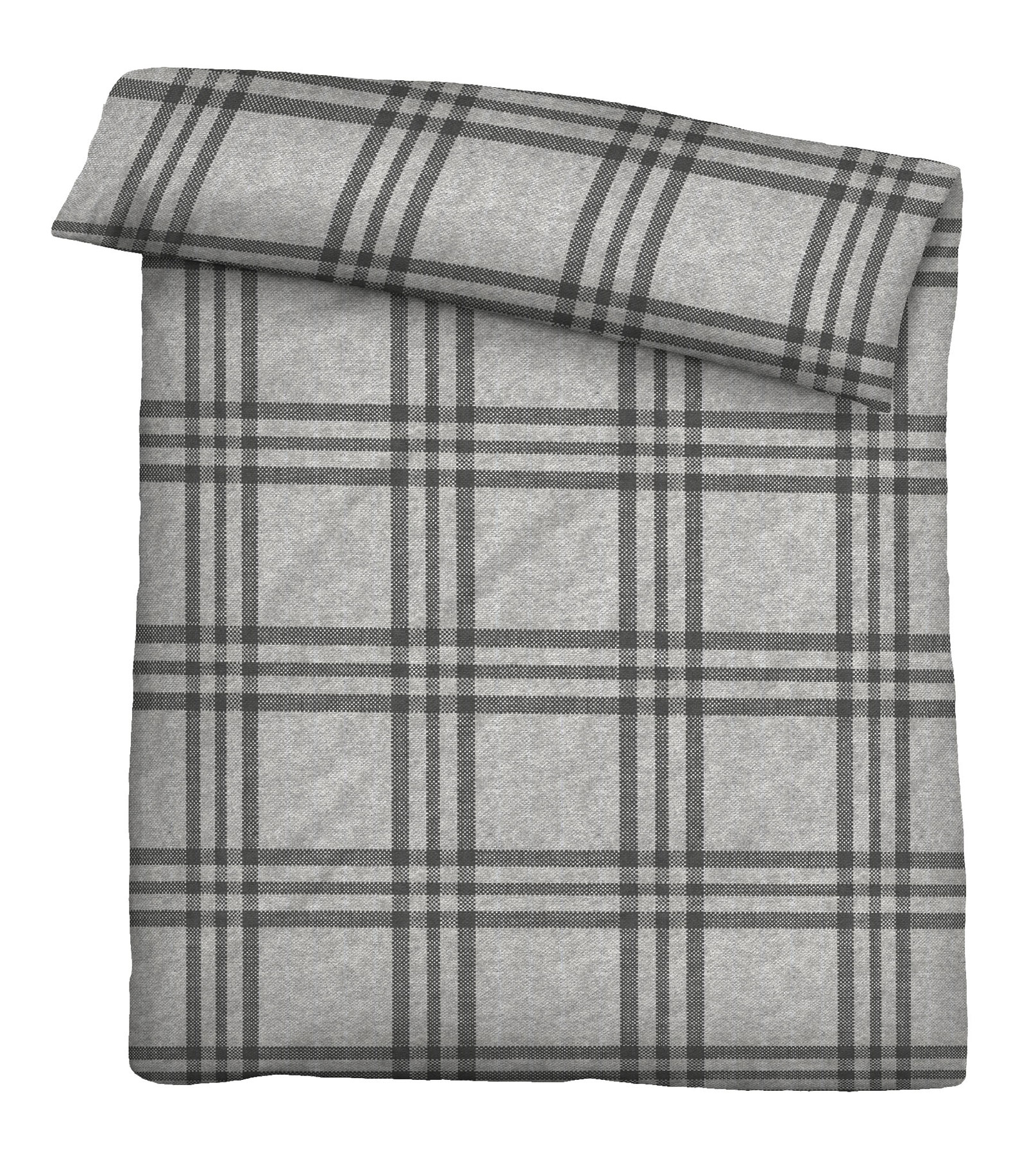 Biberna Melange-Flanellbettwäsche 0840513 | 017 Sturmgrau