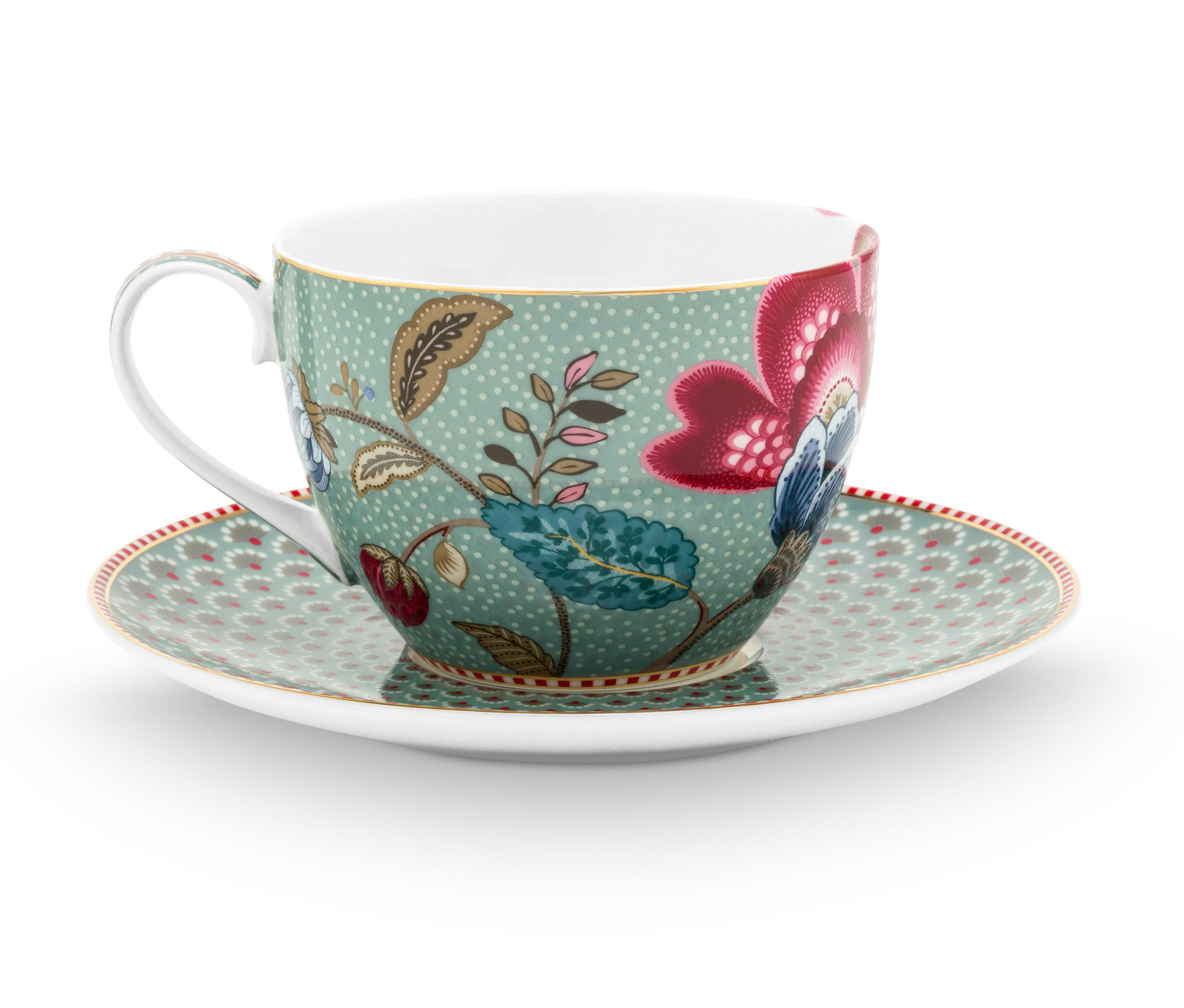 Pip Studio Espressotasse und Untertasse Blooming Tales | Blu