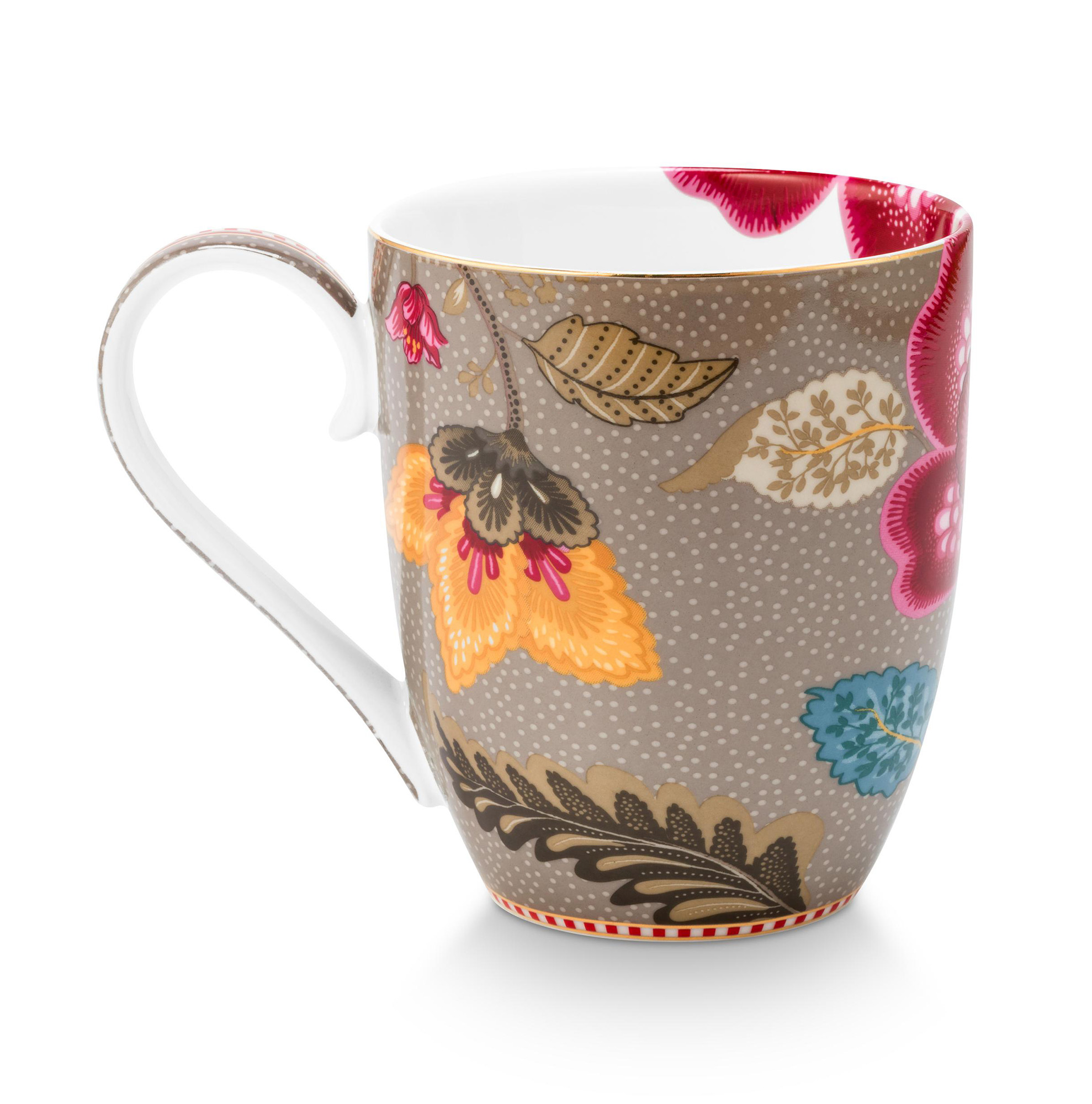 Pip Studio Tasse XL Blooming Tales | Khaki