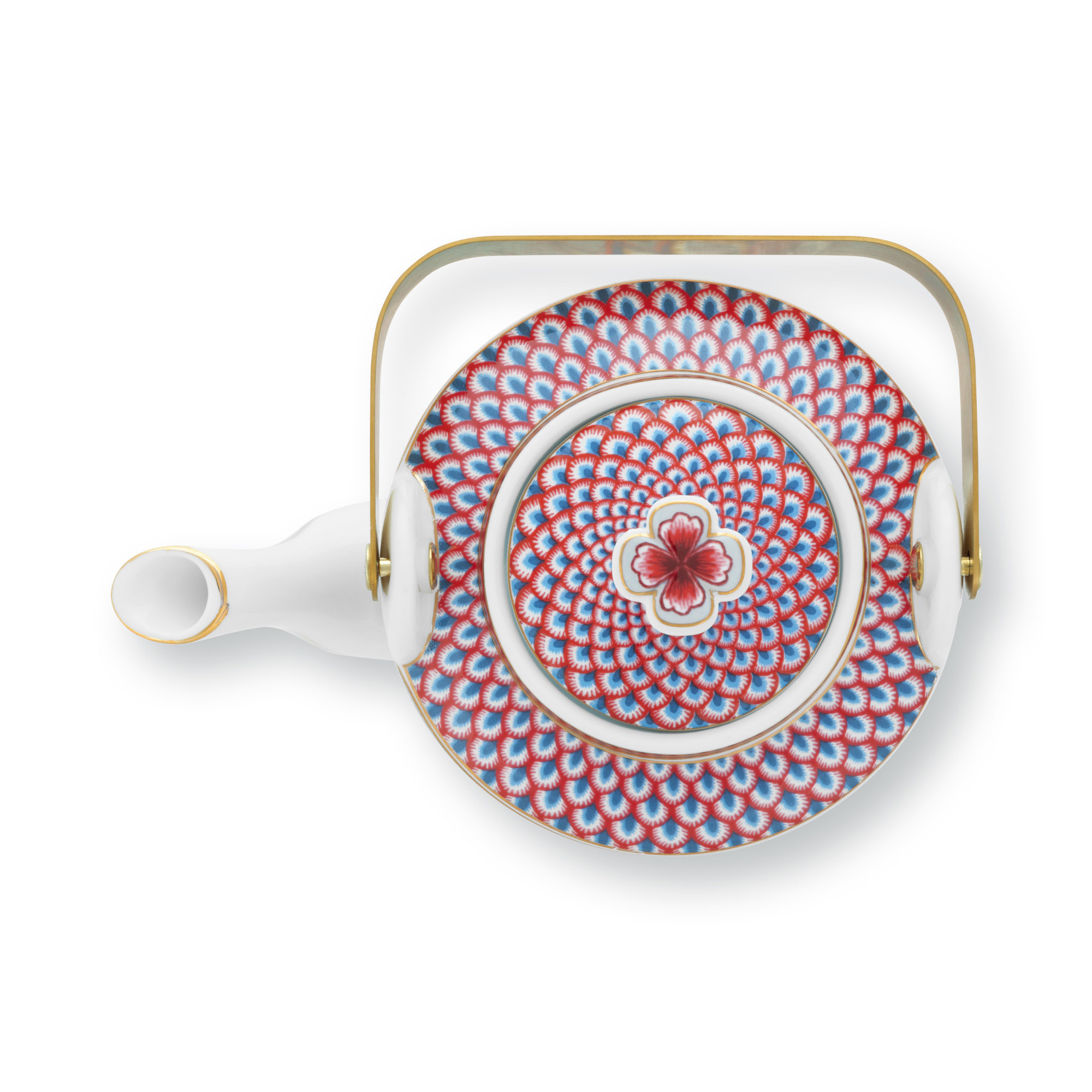 Pip Studio Geschenkset Teekanne Flower Festival | Blau