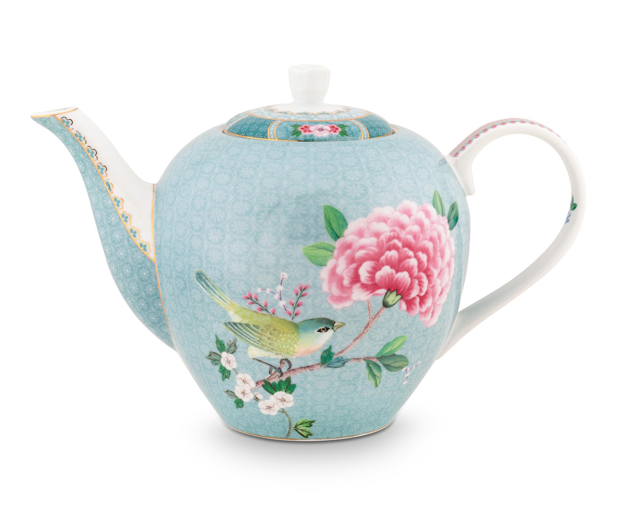 Pip Studio Teekanne Blushing Blushing Birds |  blau