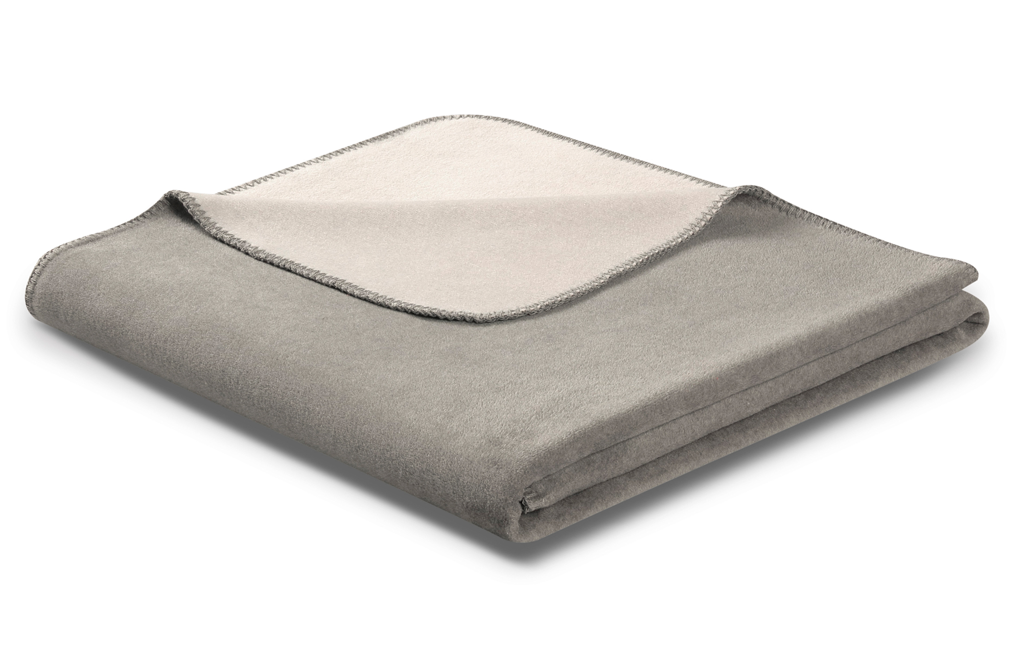 Biederlack Plaid / Wohndecke graphit-rauch