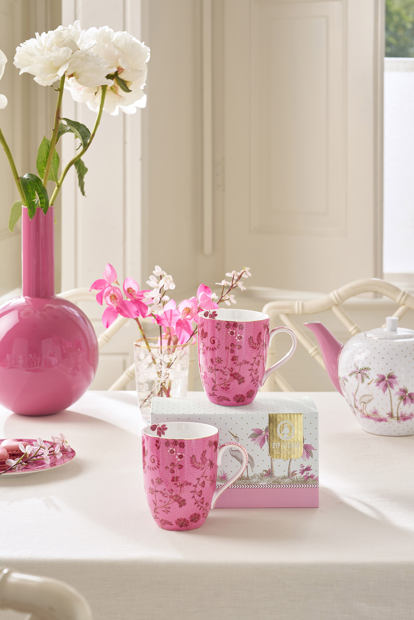 Pip Studio 2er Set Tassen gross Jolie | pink