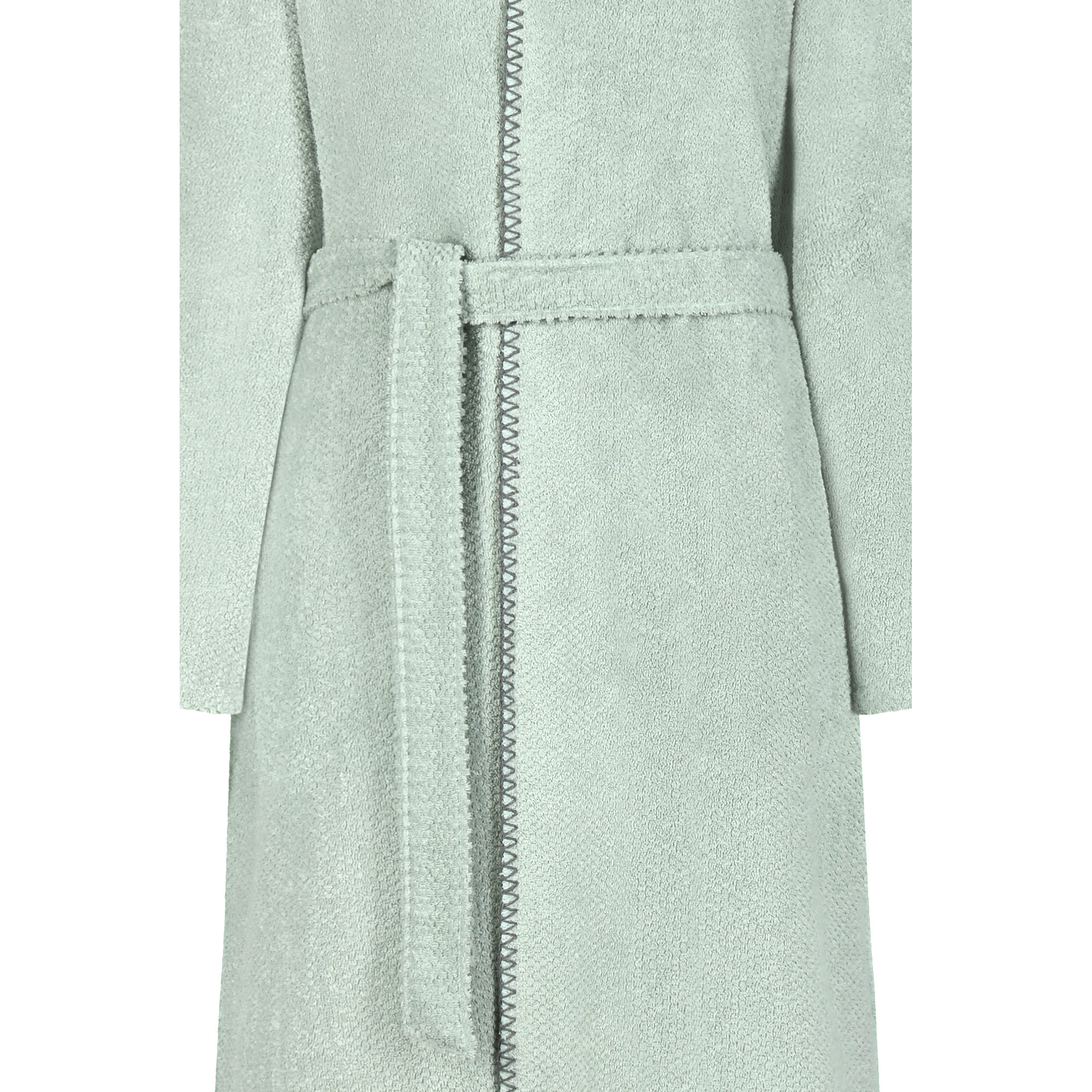 Cawö Damen Kapuze-Bademantel 6219 | 450 eukalyptus