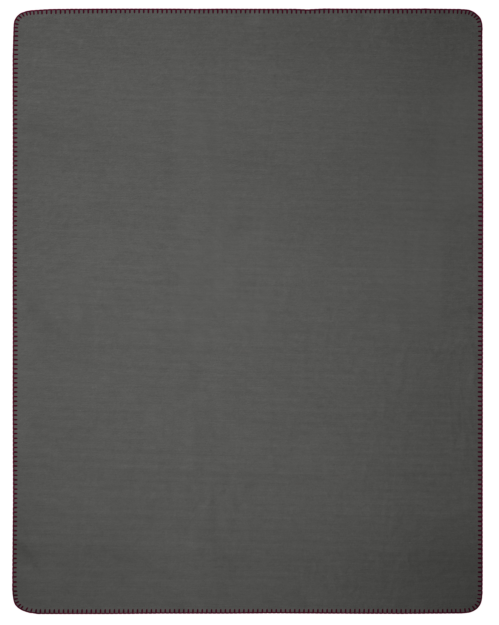 Biederlack Plaid / Decke Melange Doubleface | dunkelrot-