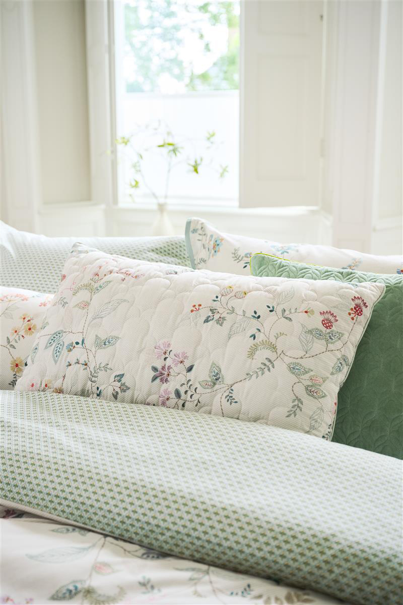 Pip Studio Zierkissen Kili Flower | weiss