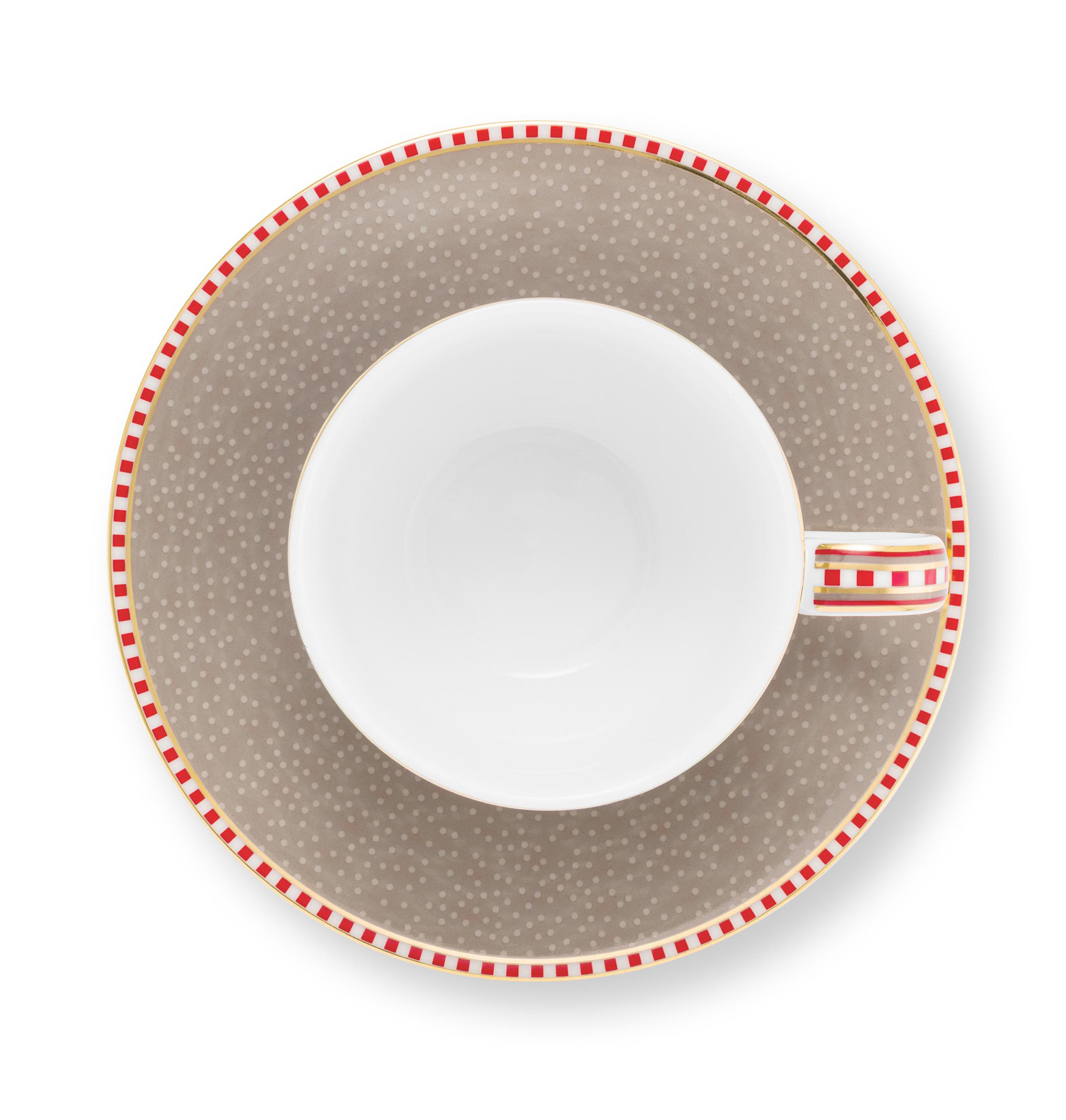 Pip Studio 2er Set Espresso Tasse & Untertasse Blooming Tale