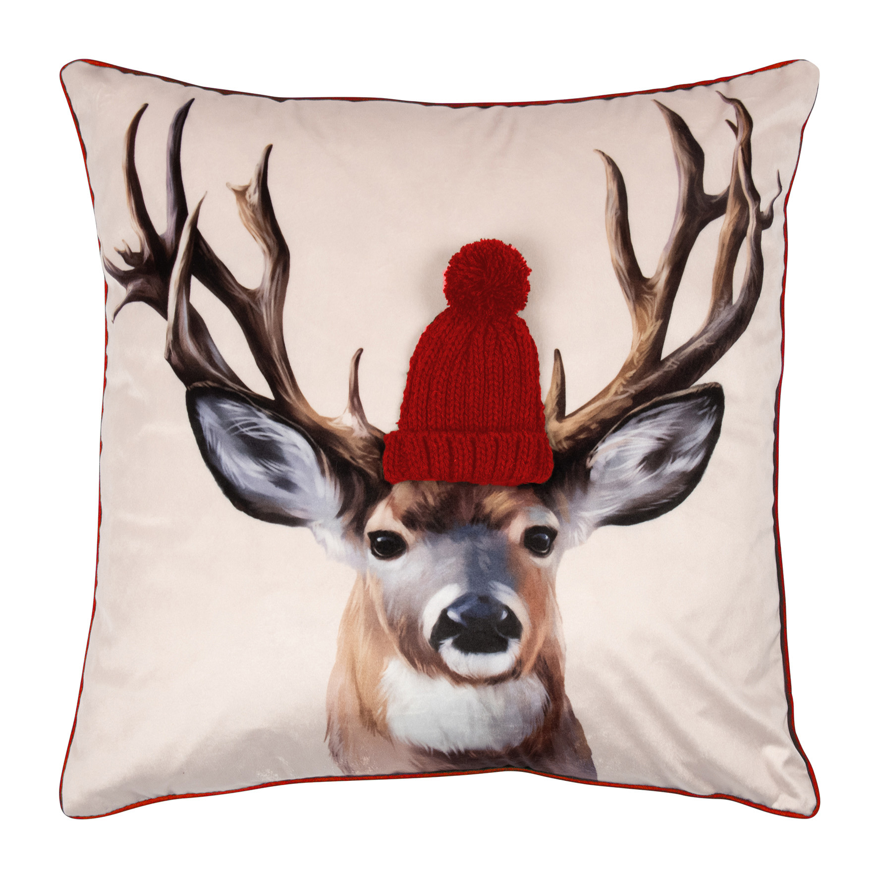 Pad Kissenhülle Reindeer | red