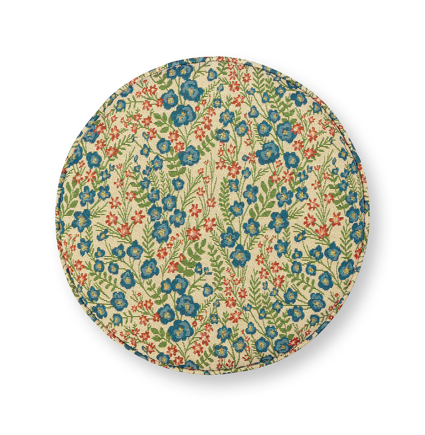 Pip Studio Pouf Sitzpouf Poppy Jacquard | blau