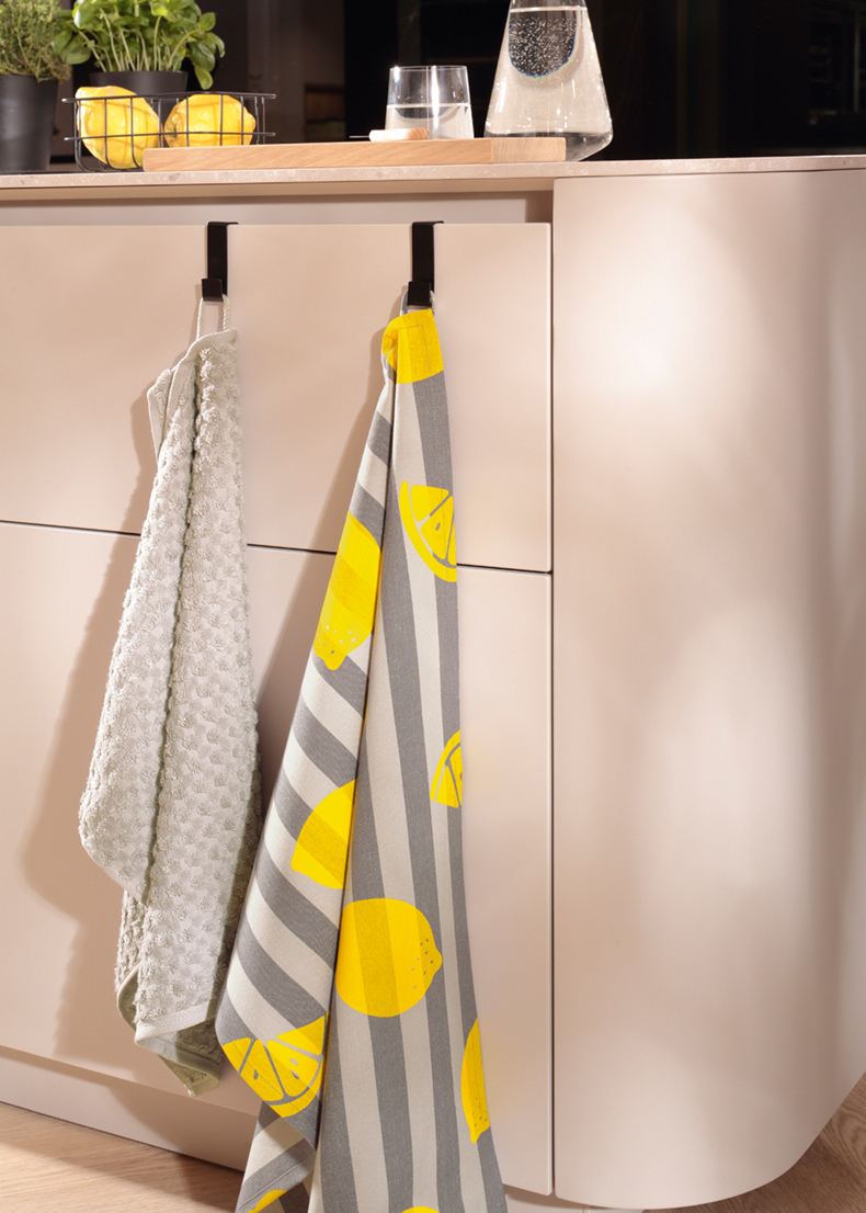 Cawö Geschirrtuch Prints & Stripes 541 | 73 platin/grau