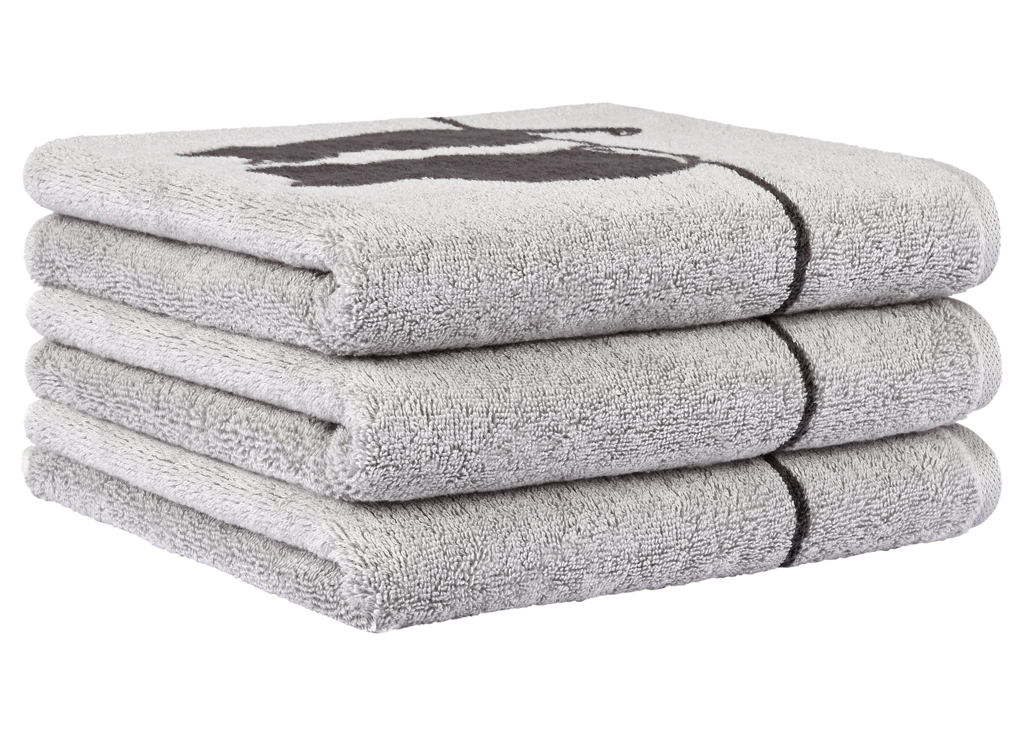 Cawö Handtuch Cute Cats | 70 platin/basalt