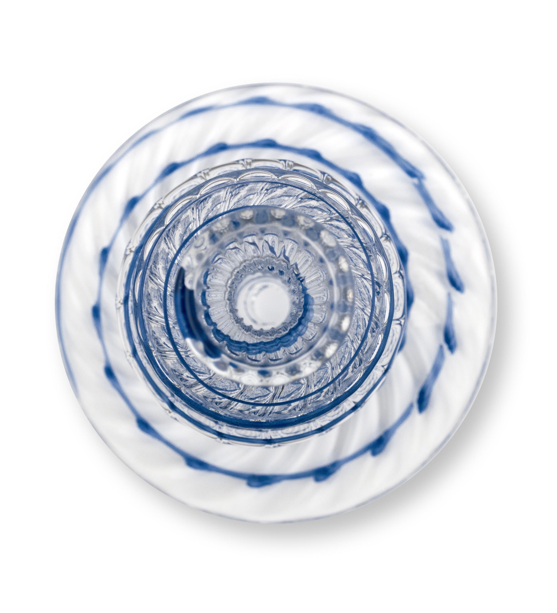 Pip Studio Kerzenhalter Glas Pip & The Blue Bird | dunkelbla