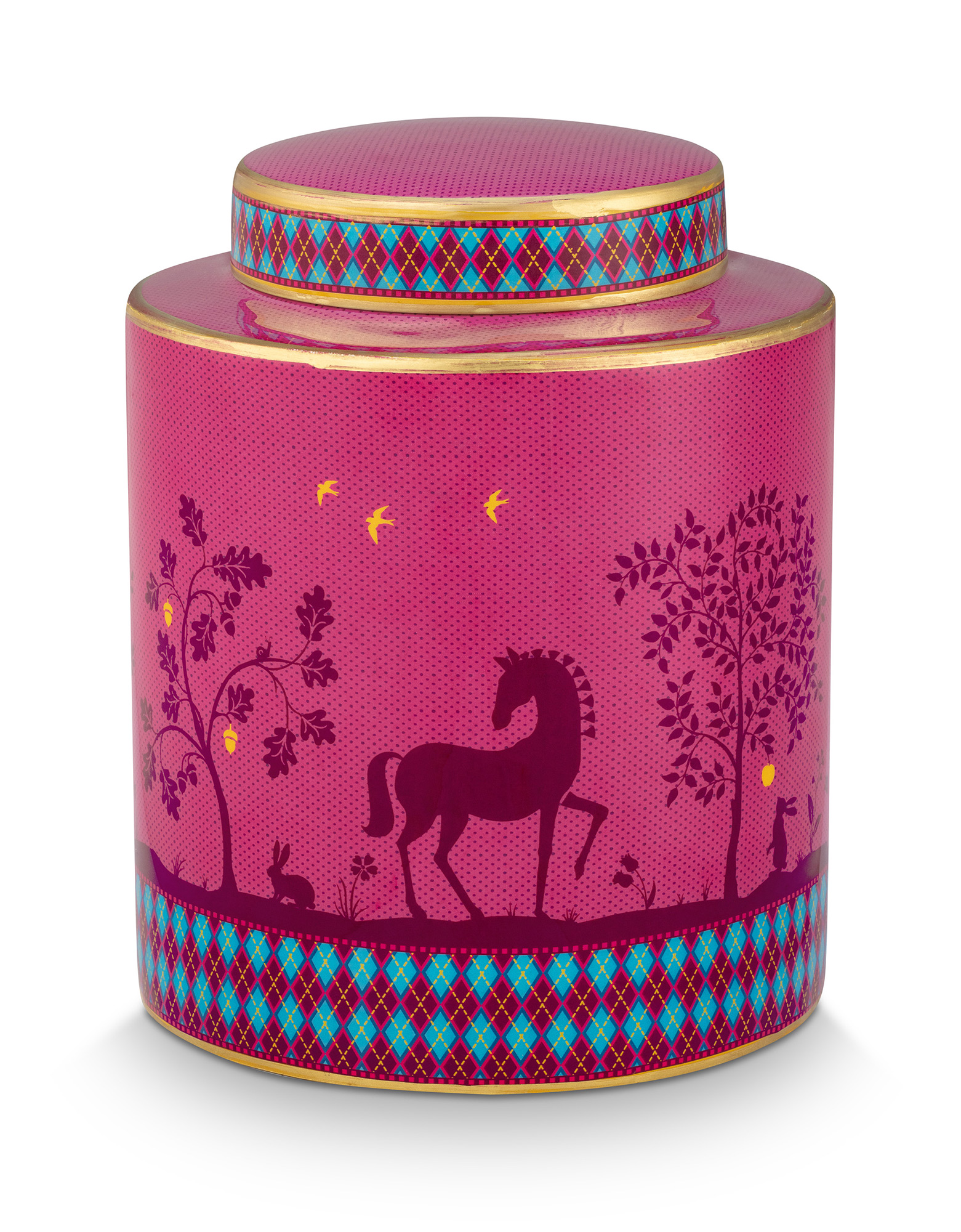 Pip Studio Ingwer Glas Deerest Darling | Pink