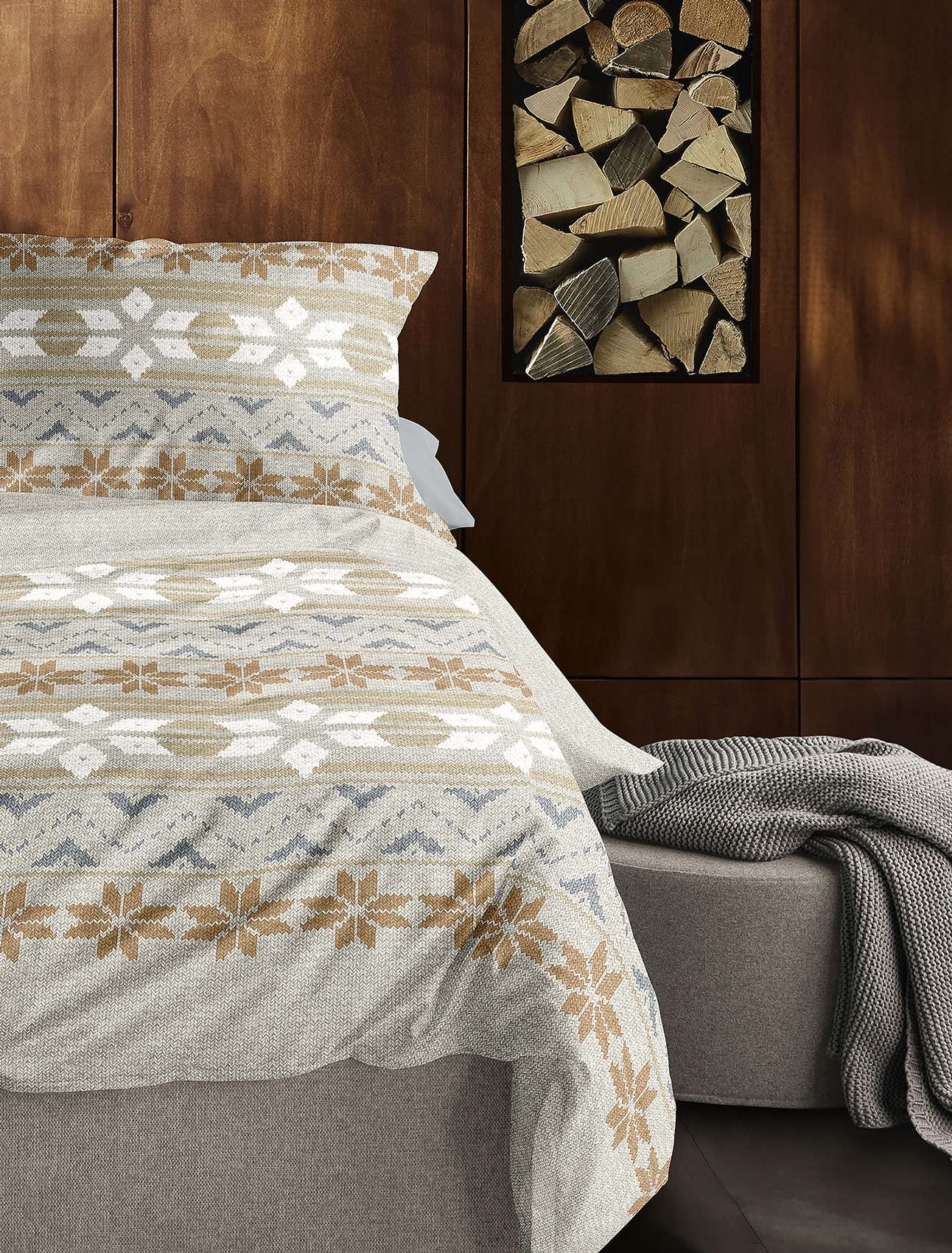 Irisette Feinbiberbettwäsche Panda 8621 | 80 natur