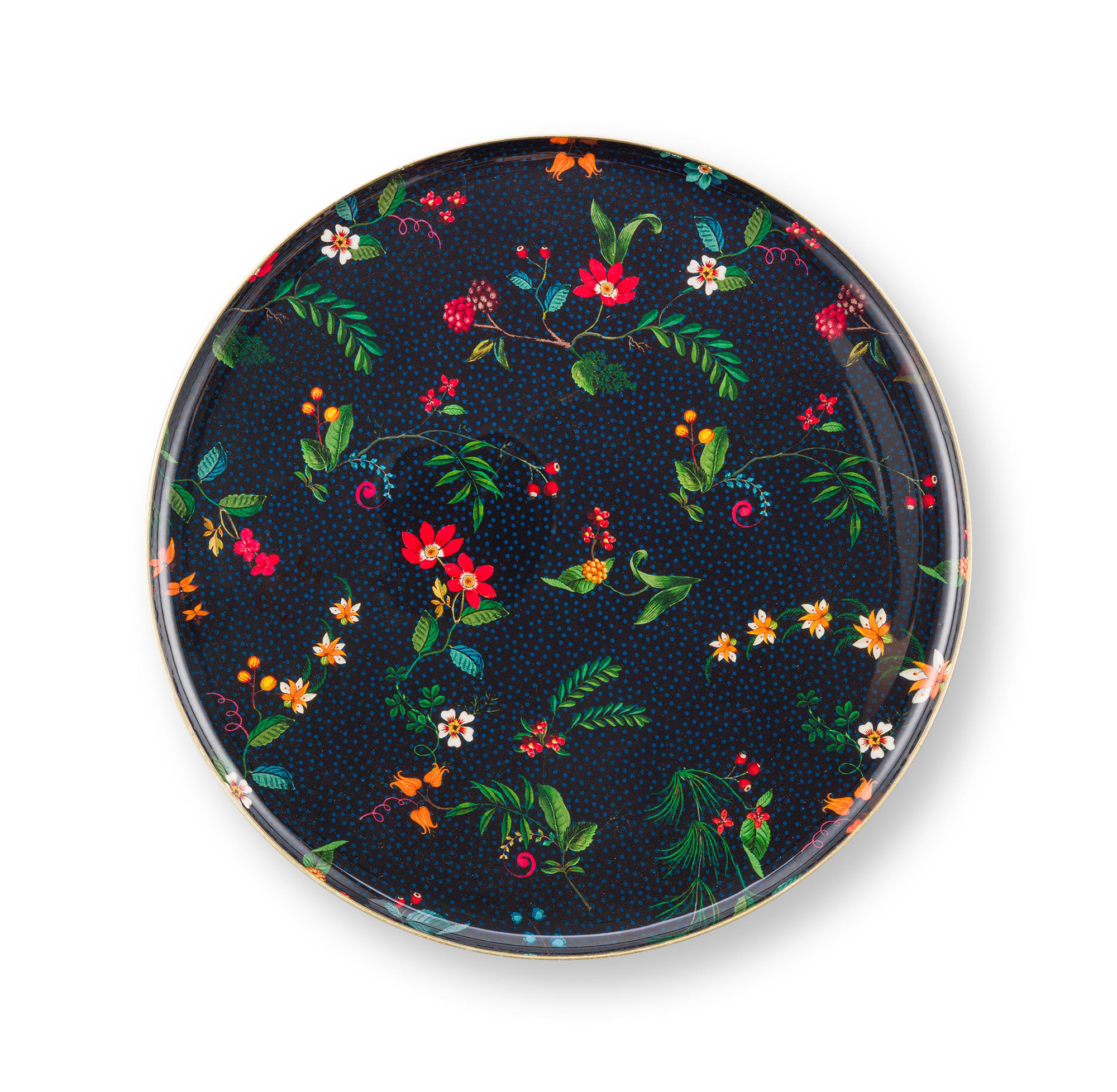 Pip Studio Tortenplatte Metall Berry Blues | blau